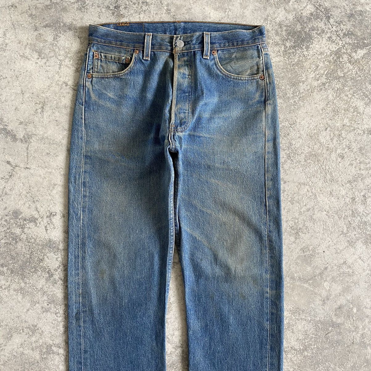 Levi's Size 30x30.5 Vintage 90's Levi's 501 Stone Washed Jeans Size US 30 / EU 46 - 2 Thumbnail