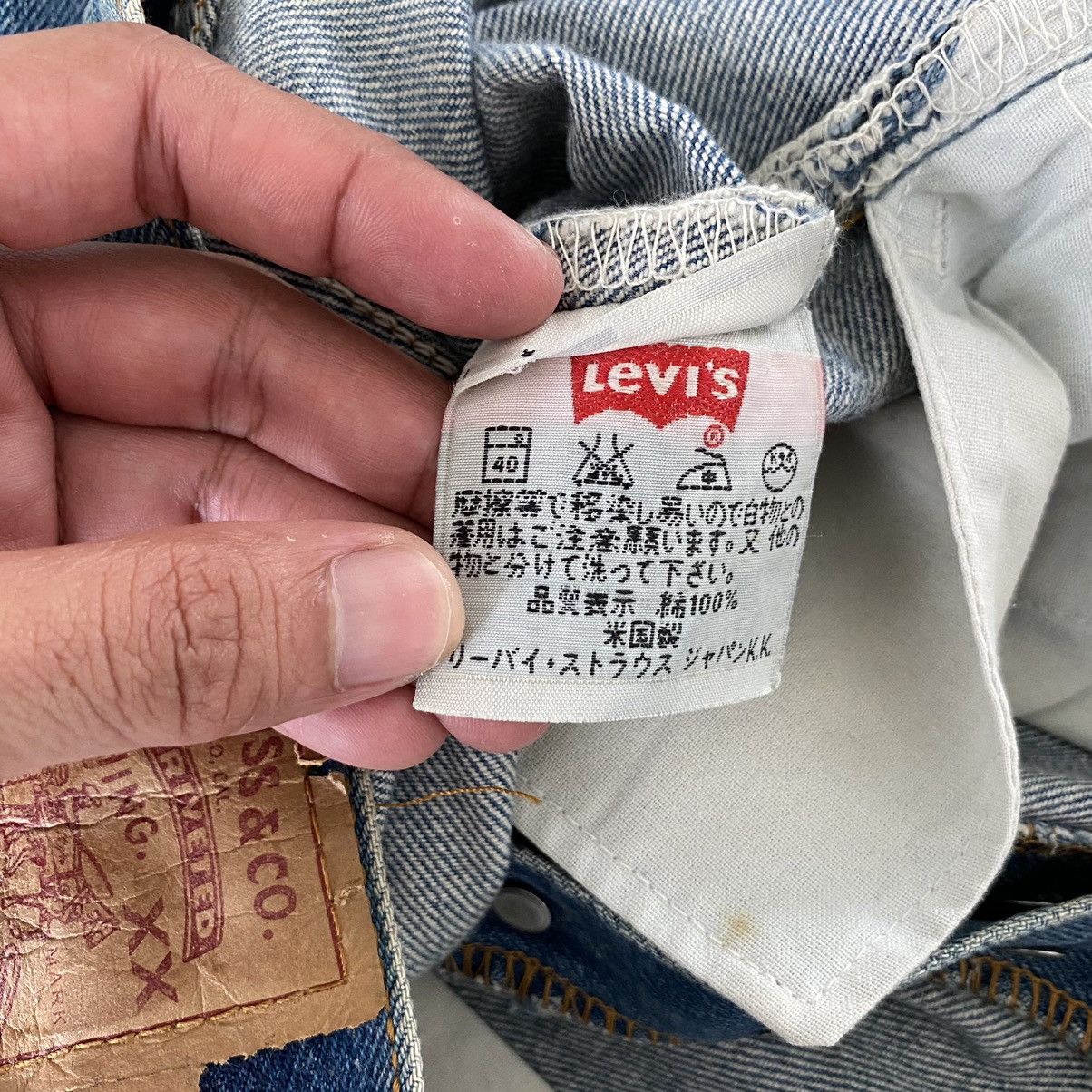 Levi's Size 30x30.5 Vintage 90's Levi's 501 Stone Washed Jeans Size US 30 / EU 46 - 17 Thumbnail