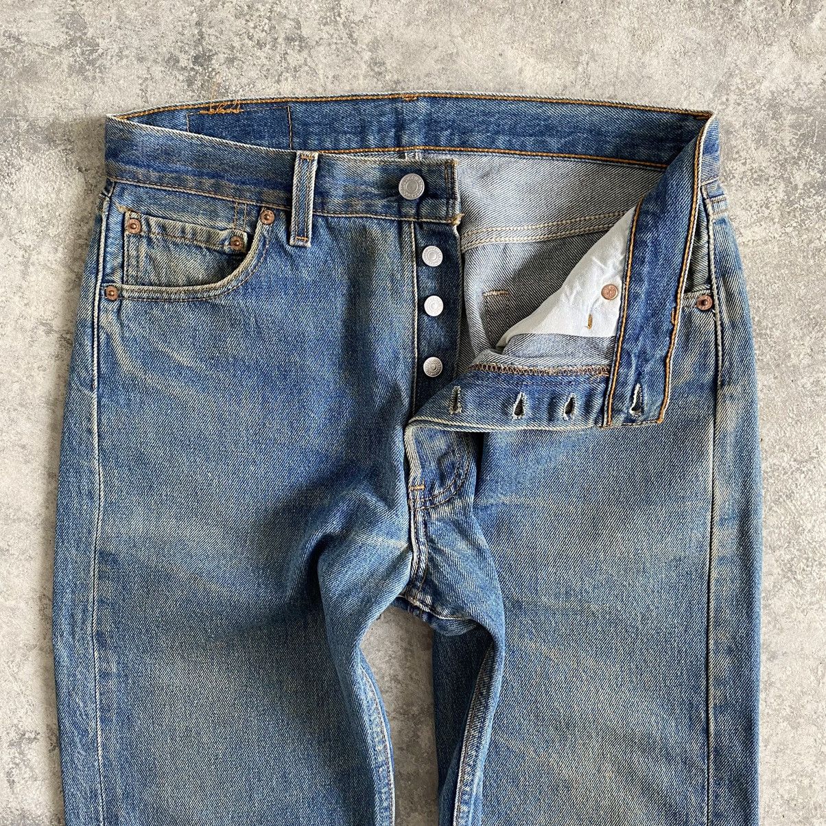 Levi's Size 30x30.5 Vintage 90's Levi's 501 Stone Washed Jeans Size US 30 / EU 46 - 8 Thumbnail