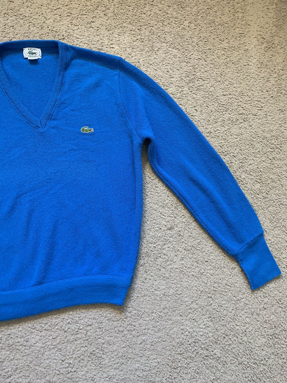 Lacoste × Vintage VINTAGE LACOSTE IZOD V-NECK SWEATER Size US M / EU 48-50 / 2 - 10 Thumbnail