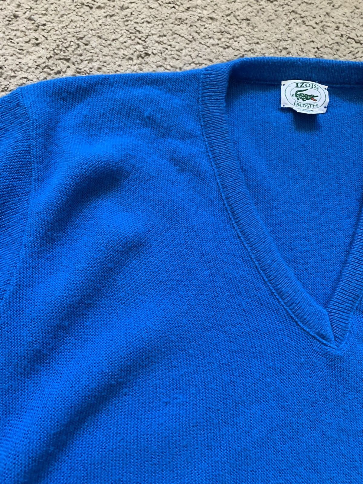 Lacoste × Vintage VINTAGE LACOSTE IZOD V-NECK SWEATER Size US M / EU 48-50 / 2 - 7 Thumbnail