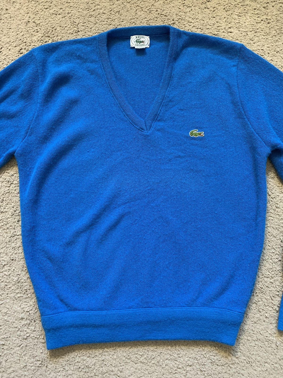 Lacoste × Vintage VINTAGE LACOSTE IZOD V-NECK SWEATER Size US M / EU 48-50 / 2 - 6 Thumbnail