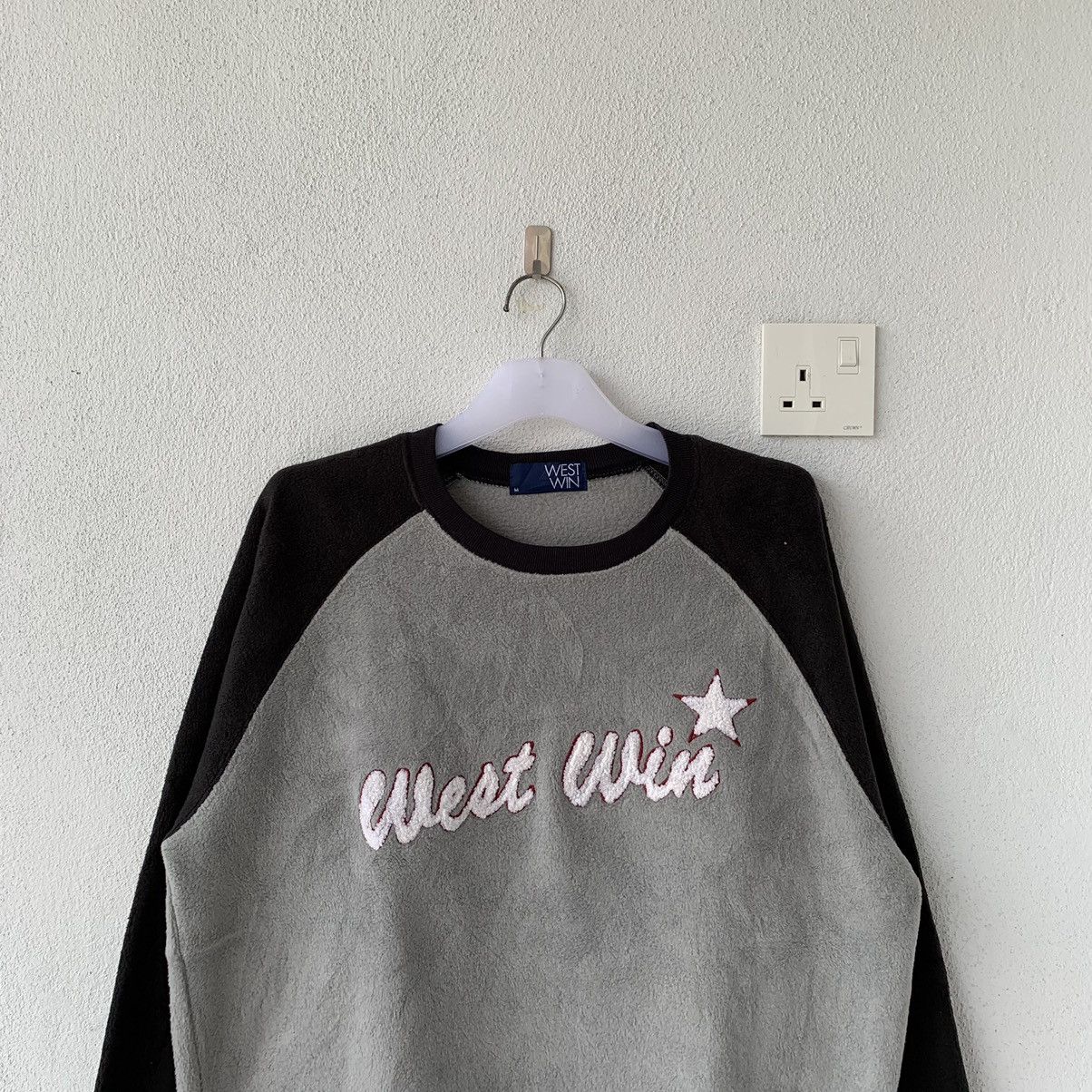 Japanese Brand WEST WIN sweatshirt spell out big logo.. fleece sweatshirt Size US M / EU 48-50 / 2 - 2 Thumbnail