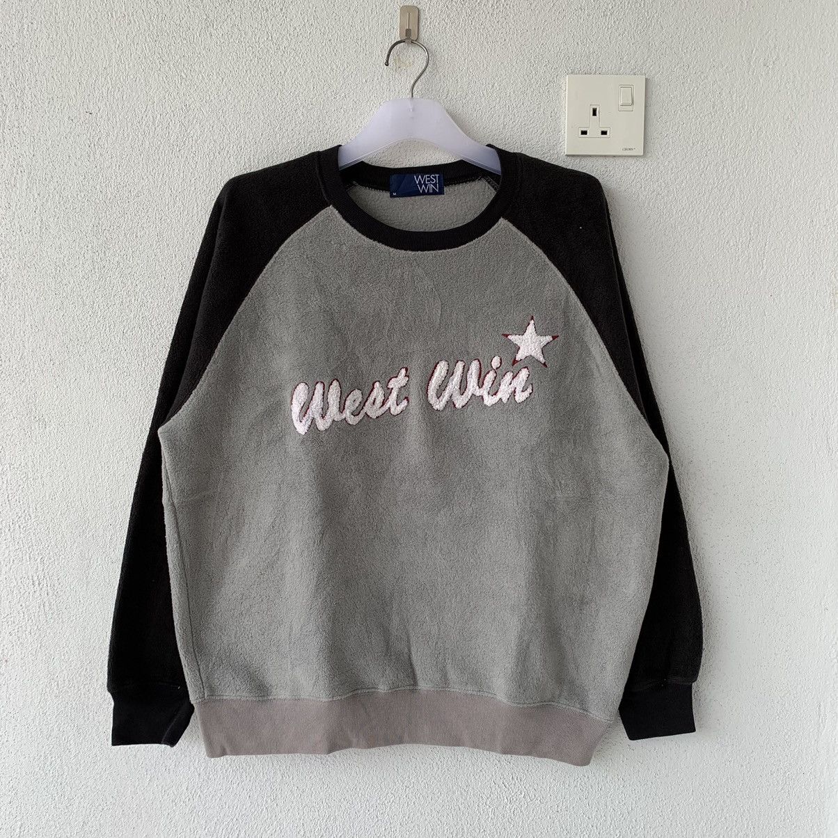 Japanese Brand WEST WIN sweatshirt spell out big logo.. fleece sweatshirt Size US M / EU 48-50 / 2 - 1 Thumbnail