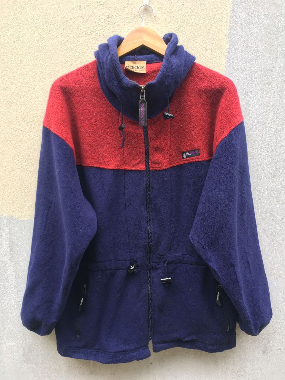 Polartec Vintage Adidas Sherpa Fleece Hoodies Jackets Size L / US 10 / IT 46 - 1 Thumbnail