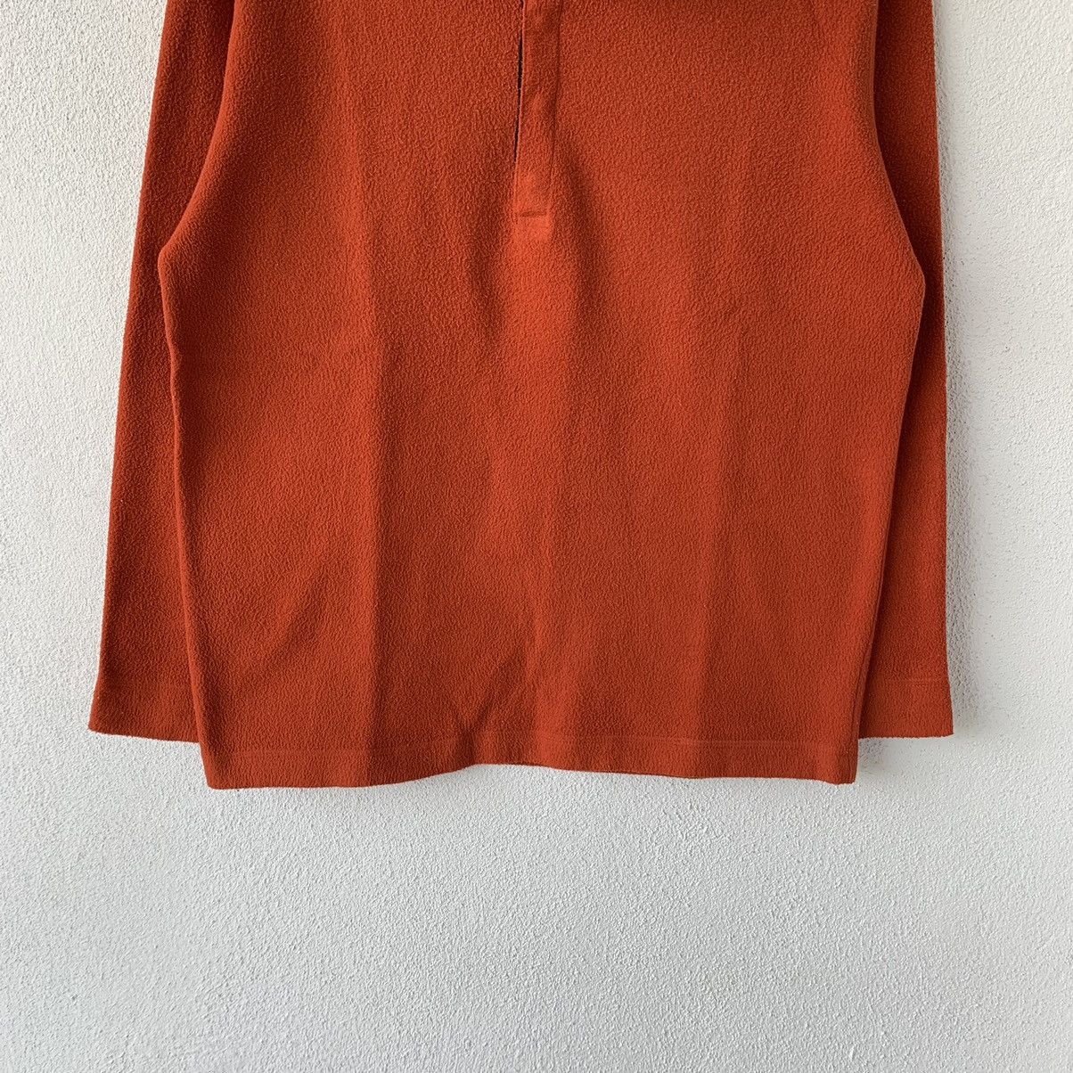 Japanese Brand × Uniqlo vintage UNIQLO fleece long sleeve t shirt.. quarter button.. Size US M / EU 48-50 / 2 - 3 Thumbnail