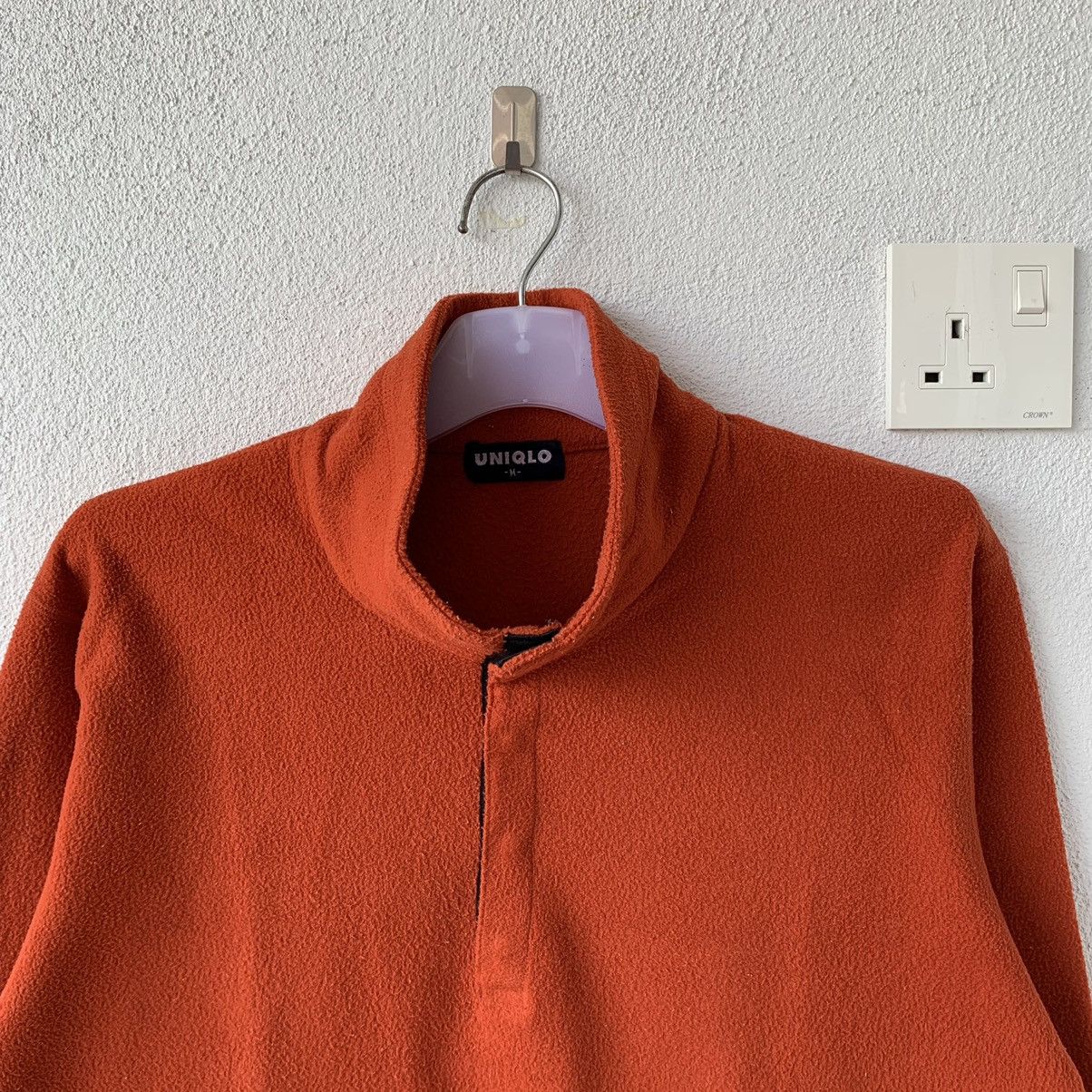 Japanese Brand × Uniqlo vintage UNIQLO fleece long sleeve t shirt.. quarter button.. Size US M / EU 48-50 / 2 - 4 Thumbnail