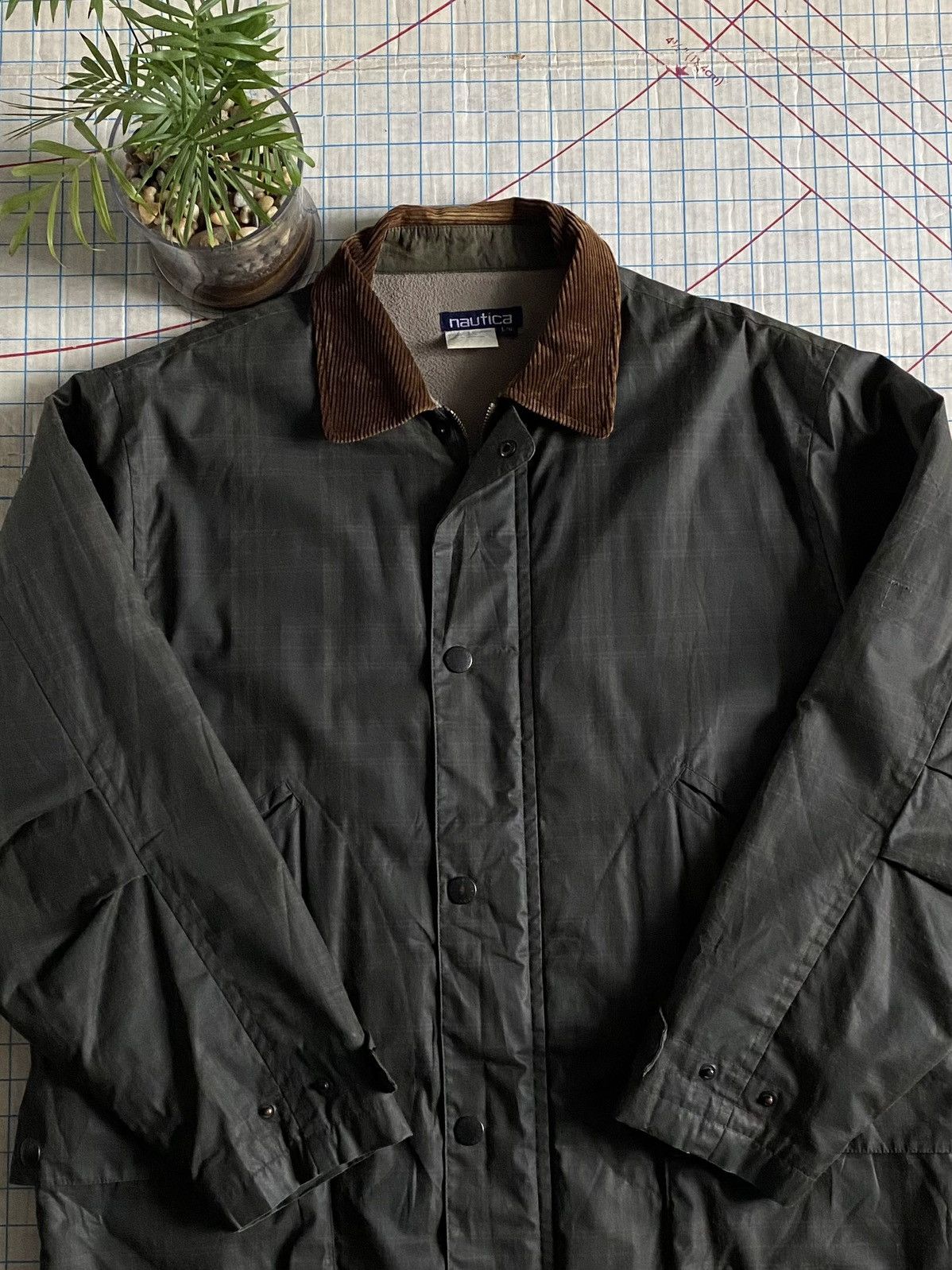 Flannel × Nautica × Vintage Vintage Nautica Tartan Flannel Coat With Corduroy Collar Size US L / EU 52-54 / 3 - 3 Thumbnail