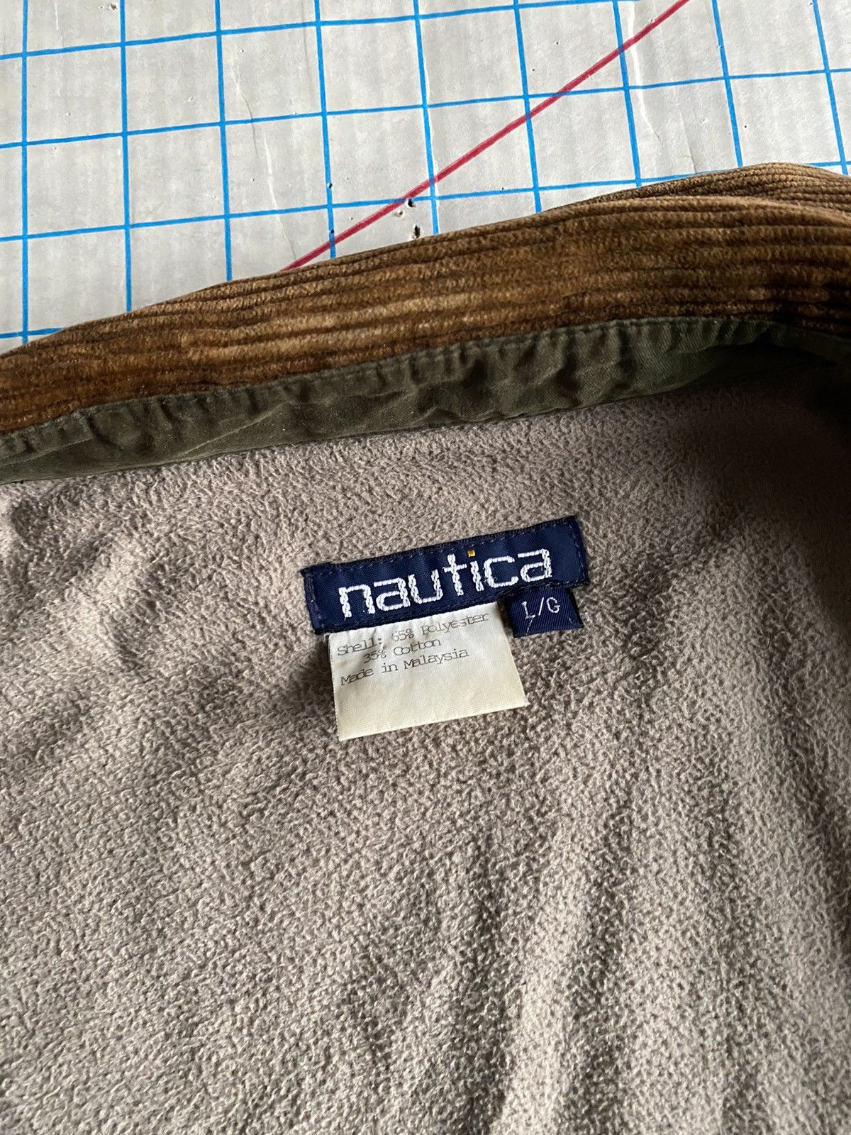 Flannel × Nautica × Vintage Vintage Nautica Tartan Flannel Coat With Corduroy Collar Size US L / EU 52-54 / 3 - 12 Thumbnail