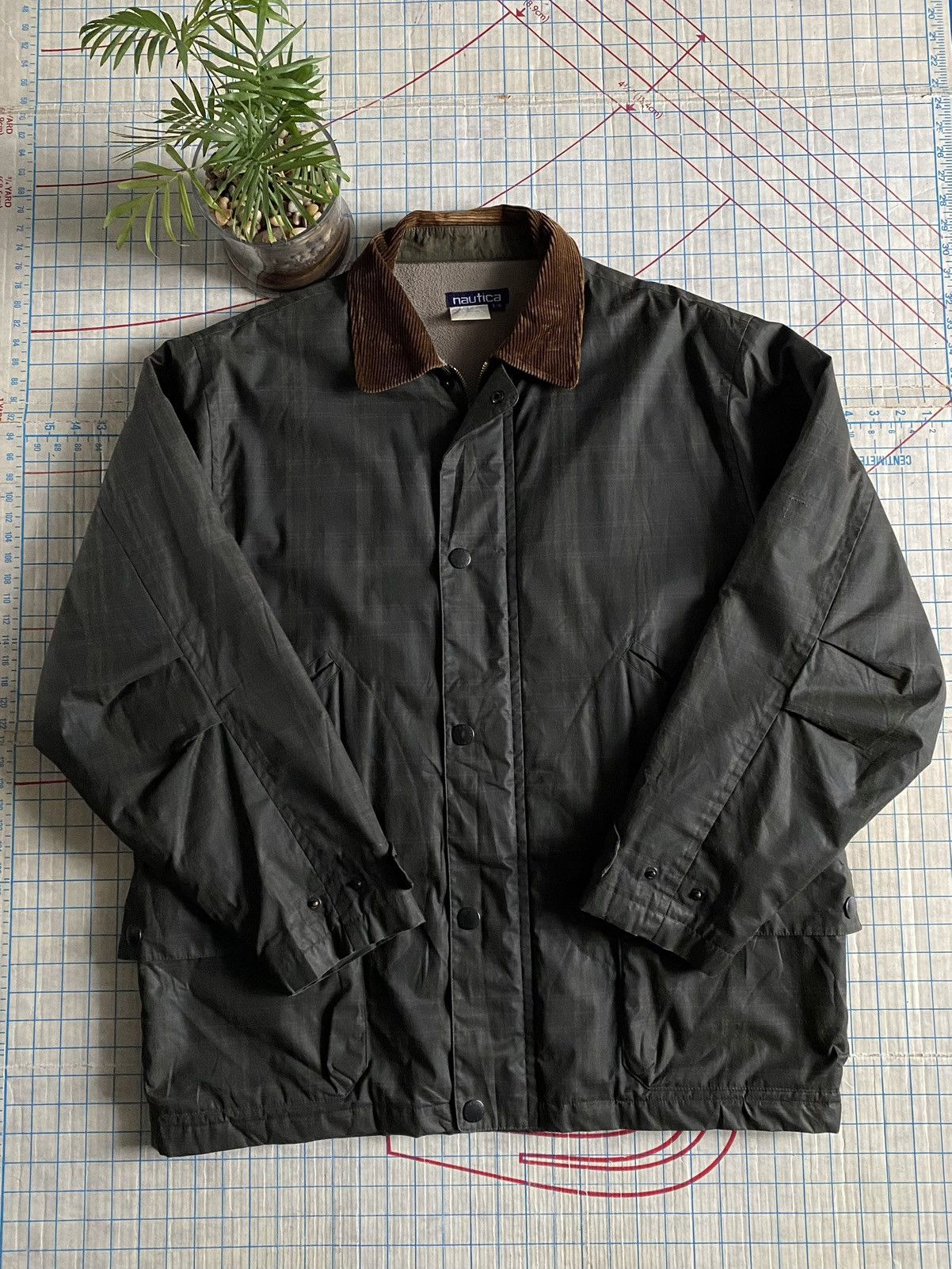 Flannel × Nautica × Vintage Vintage Nautica Tartan Flannel Coat With Corduroy Collar Size US L / EU 52-54 / 3 - 2 Thumbnail