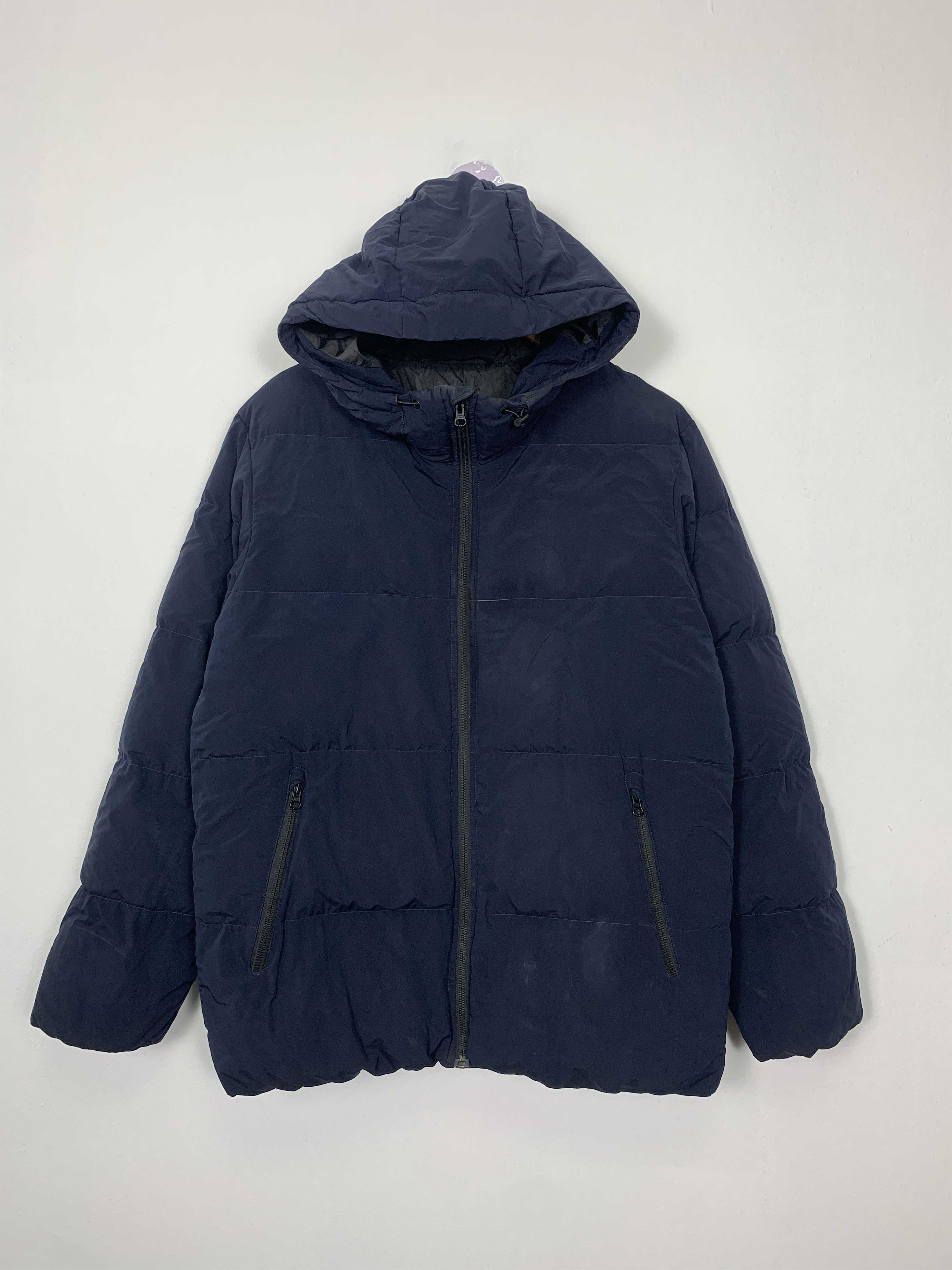 Vintage Vintage GU Puffer Hoodie Zip Up Jacket | Grailed