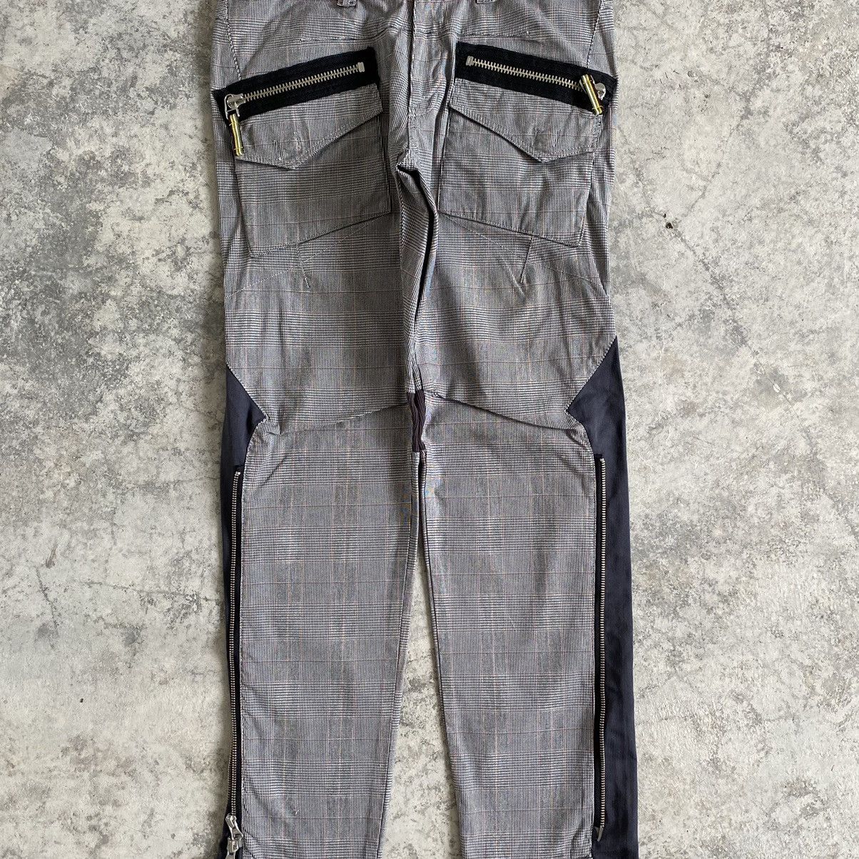 Designer PPFM Checkered Zipped Bondage Pants Size US 31 - 5 Thumbnail