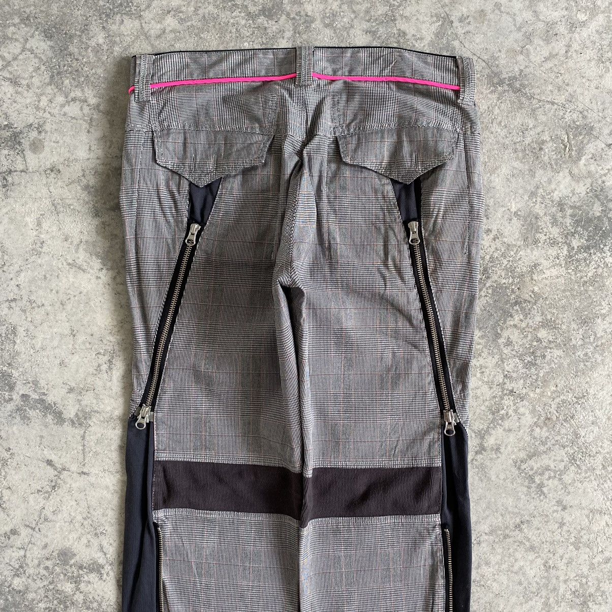 Designer PPFM Checkered Zipped Bondage Pants Size US 31 - 11 Thumbnail