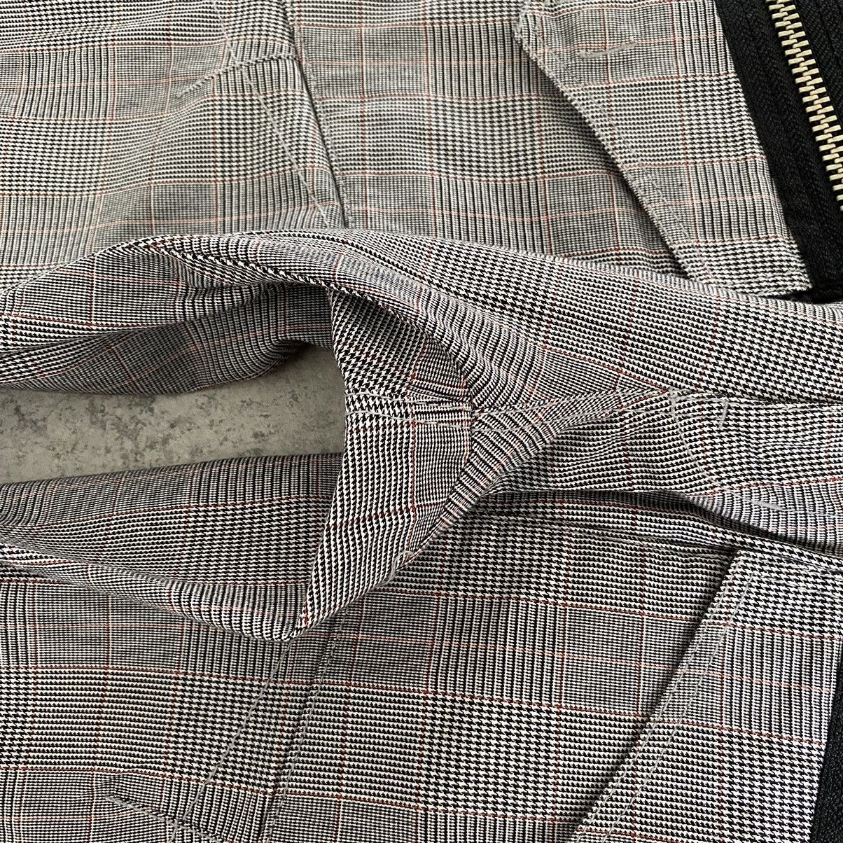 Designer PPFM Checkered Zipped Bondage Pants Size US 31 - 7 Thumbnail