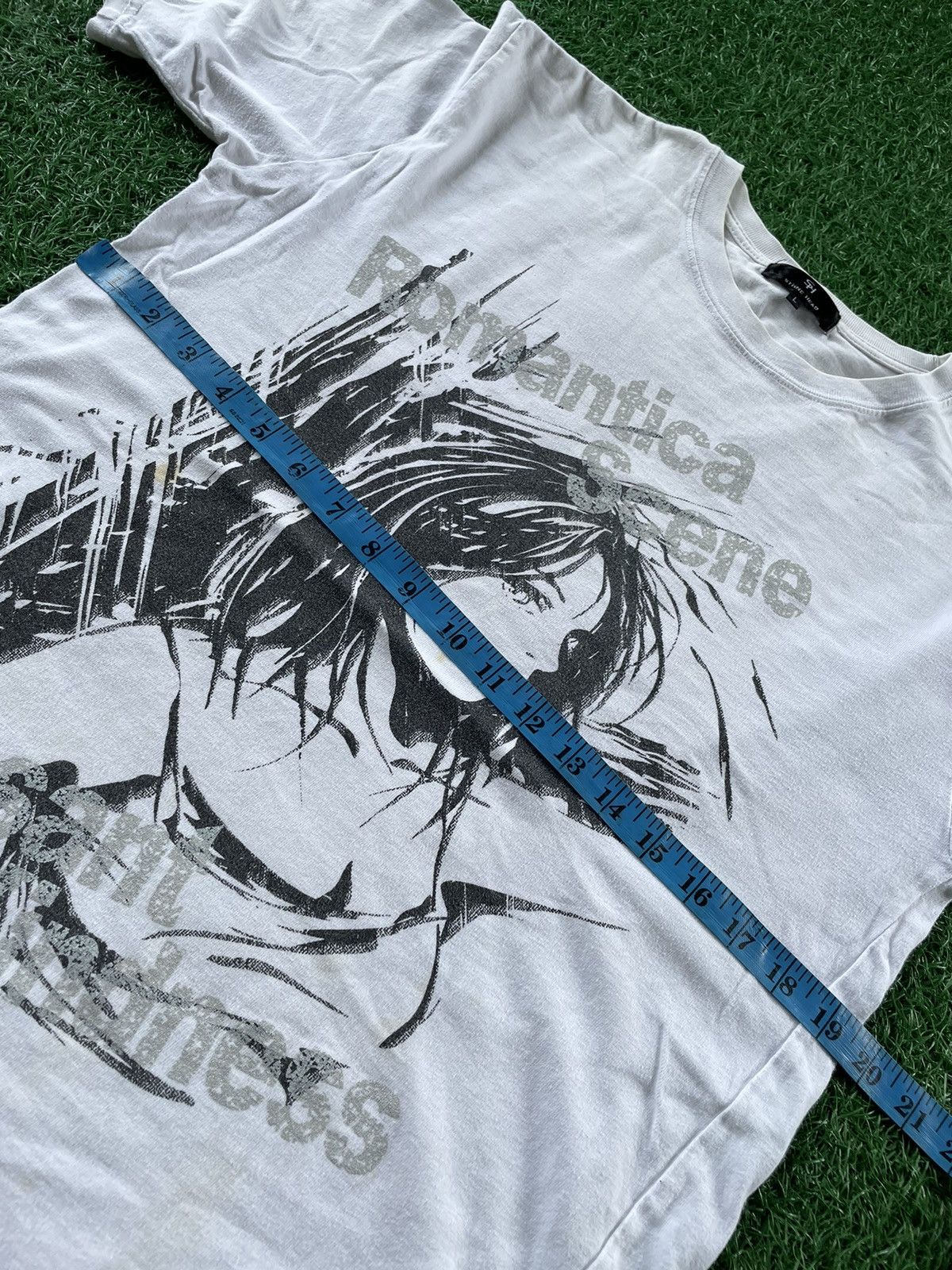 Anime × Japanese Brand ⚡️Stone Head Naked Girl Anime Big Logo Tee Size US L / EU 52-54 / 3 - 8 Thumbnail