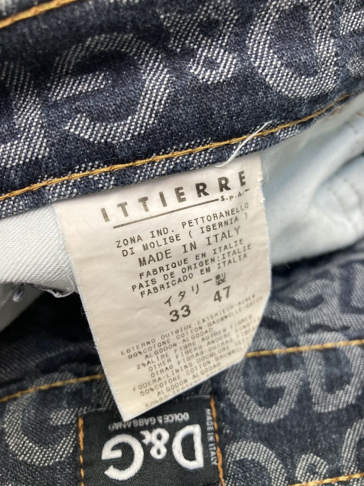 Dolce & Gabbana Vintage Dolce & Gabbana jeans monogram Size US 33 - 12 Thumbnail