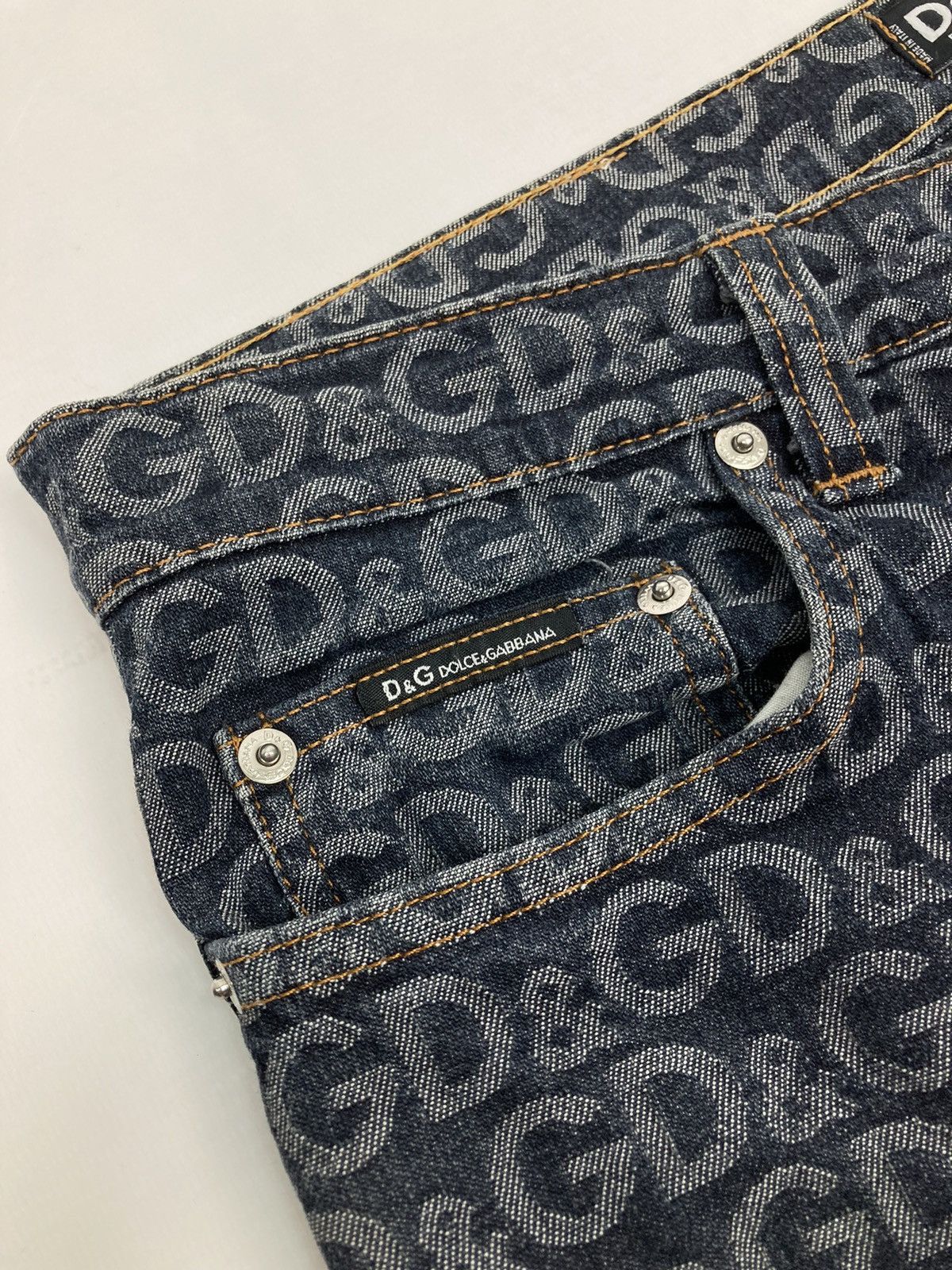 Dolce & Gabbana Vintage Dolce & Gabbana jeans monogram Size US 33 - 9 Thumbnail