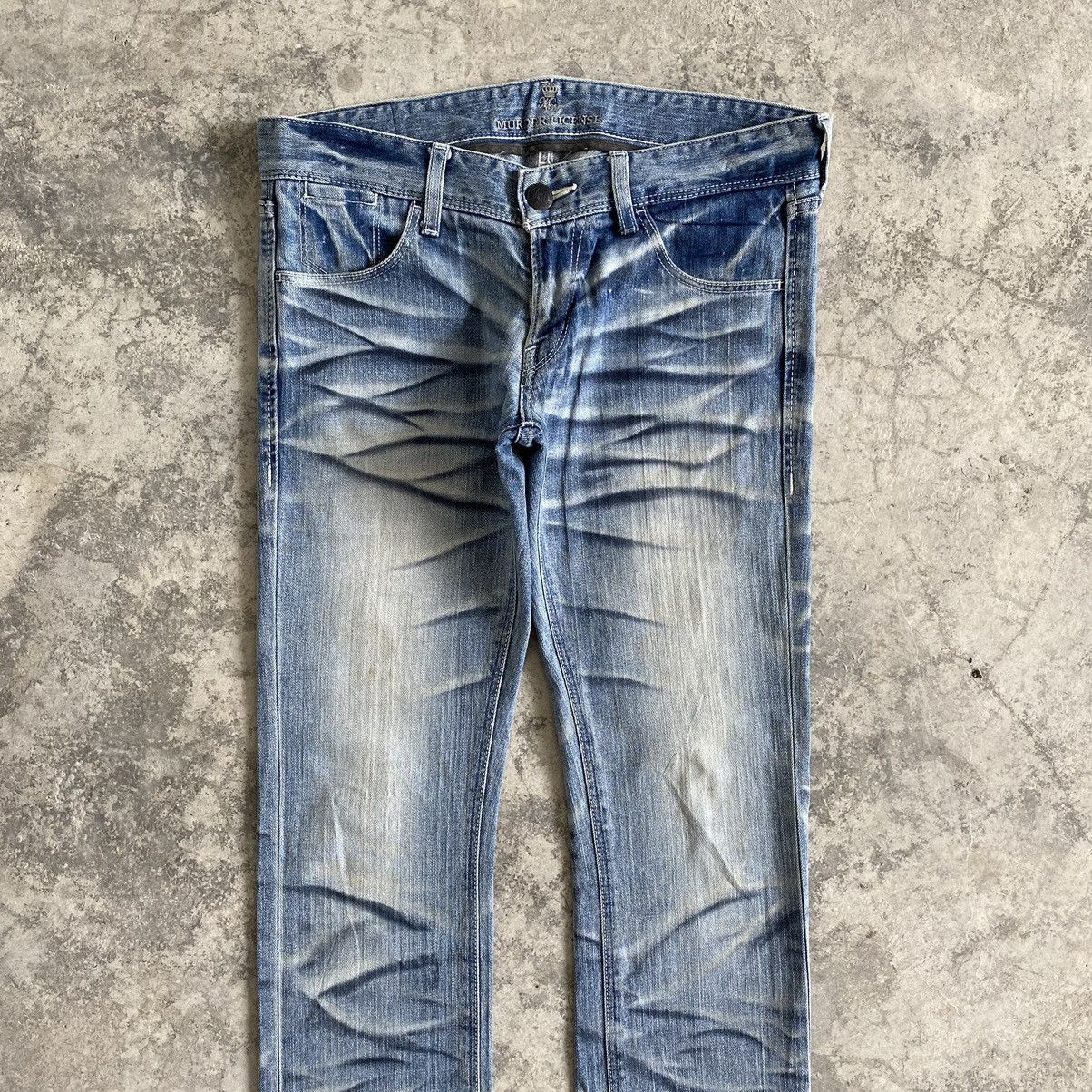 Japanese Brand × Murder License Murder License Hiroshi Fujiwara Clawmark Slim Denim Size US 30 / EU 46 - 2 Thumbnail
