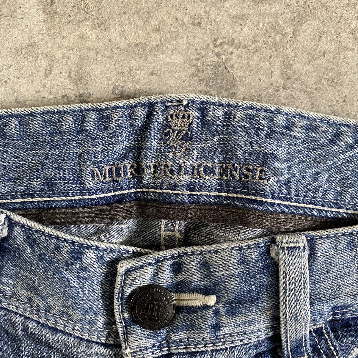 Japanese Brand × Murder License Murder License Hiroshi Fujiwara Clawmark Slim Denim Size US 30 / EU 46 - 7 Thumbnail