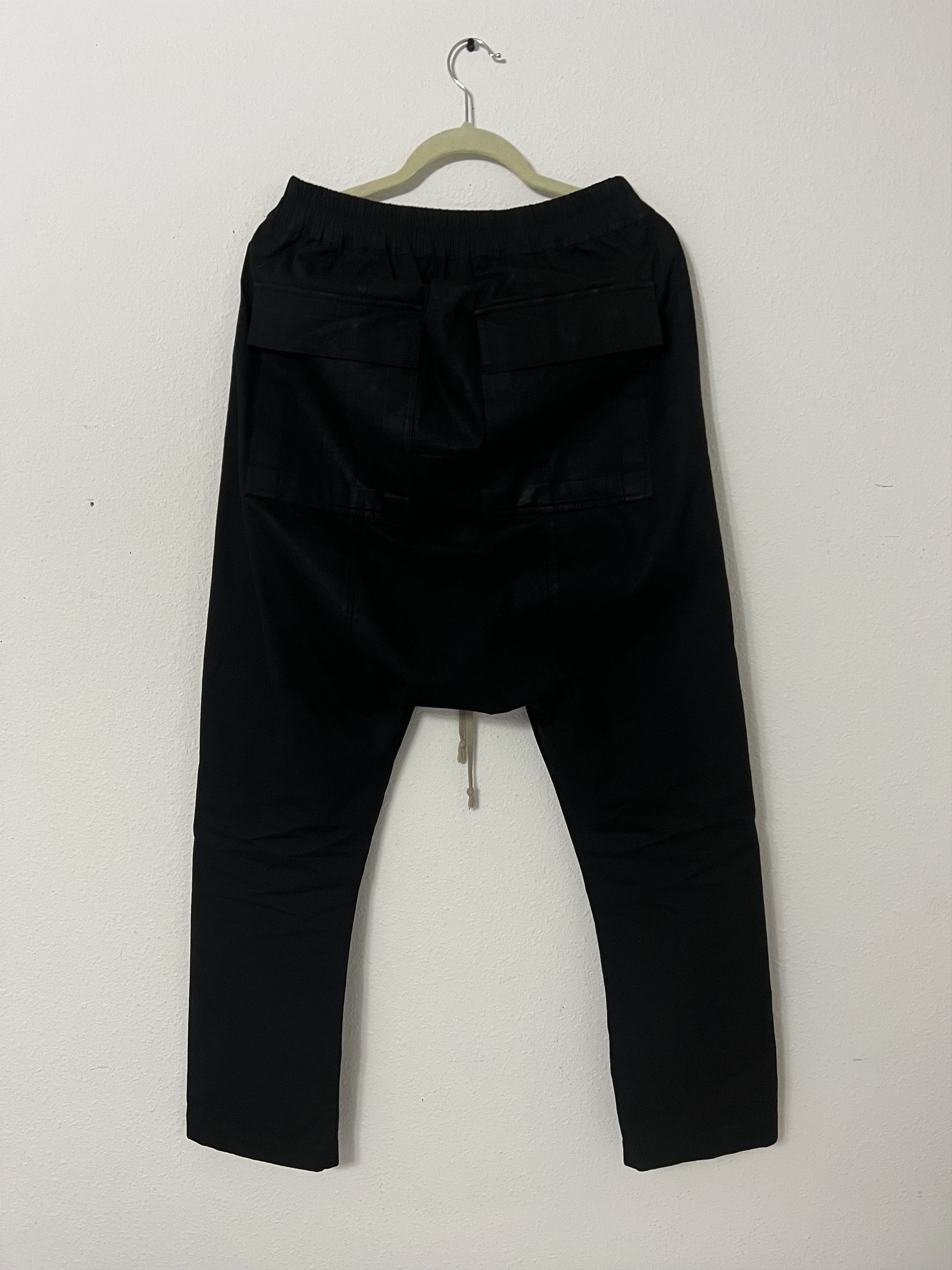 Rick Owens Black Long Drawstring Trouser Size US 30 / EU 46 - 2 Thumbnail