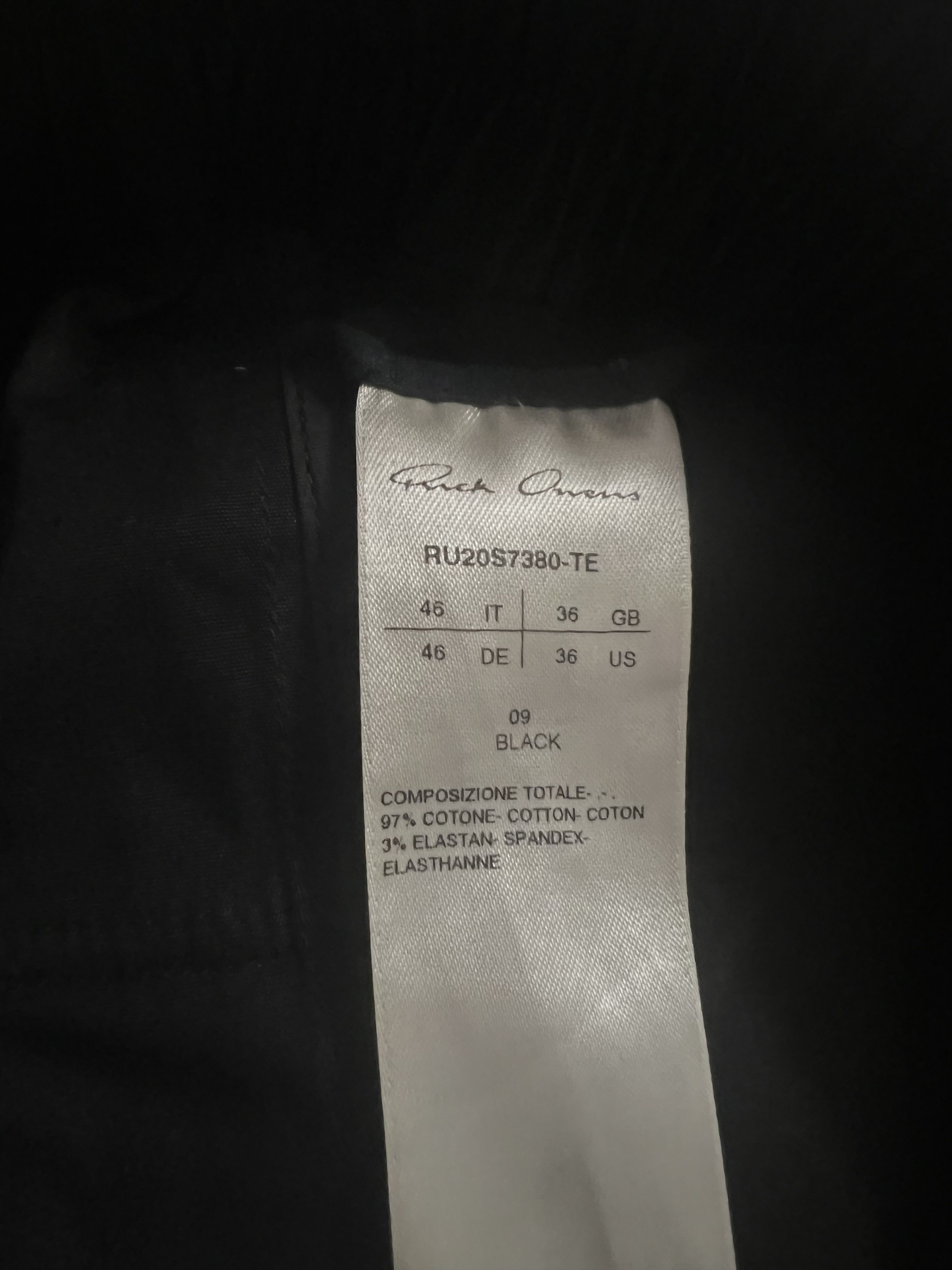 Rick Owens Black Long Drawstring Trouser Size US 30 / EU 46 - 5 Thumbnail