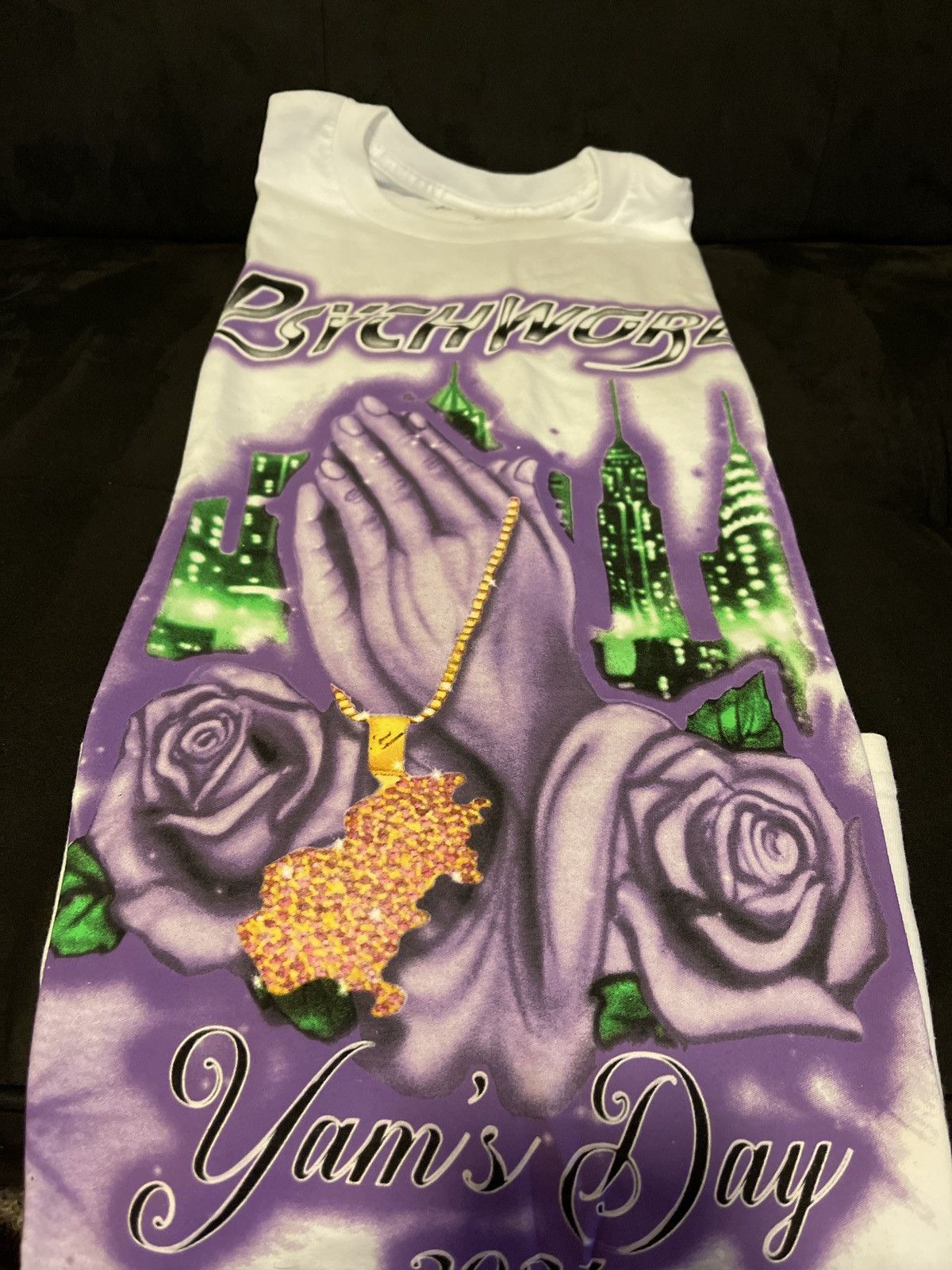 Psychworld White Praying Hands T-shirt Size US L / EU 52-54 / 3 - 3 Thumbnail