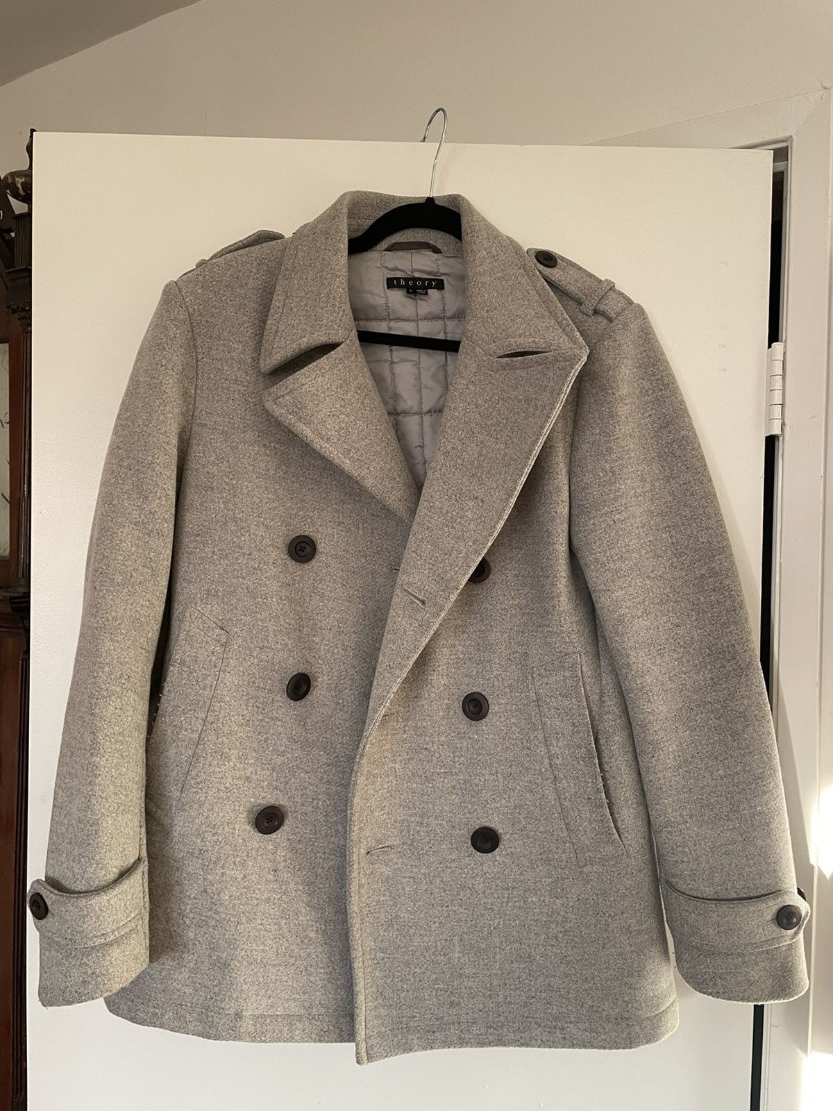 Theory Theory Double Breasted Wool Coat Size US S / EU 44-46 / 1 - 6 Thumbnail
