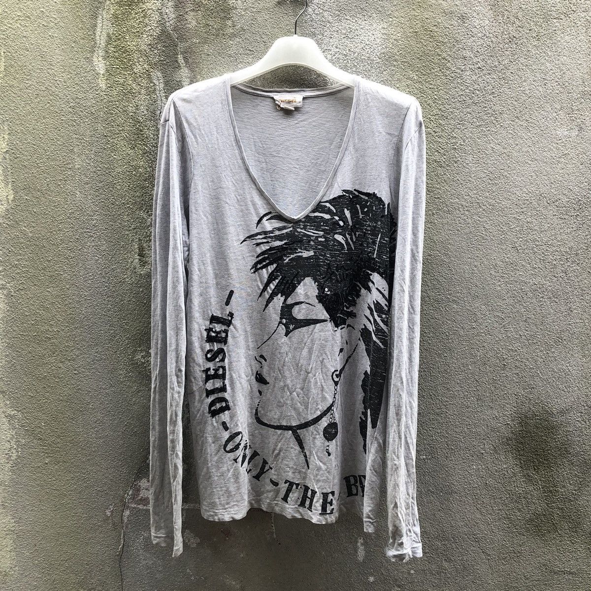 Diesel Vintage Diesel Long Tshirt v neck Size M / US 6-8 / IT 42-44 - 2 Thumbnail