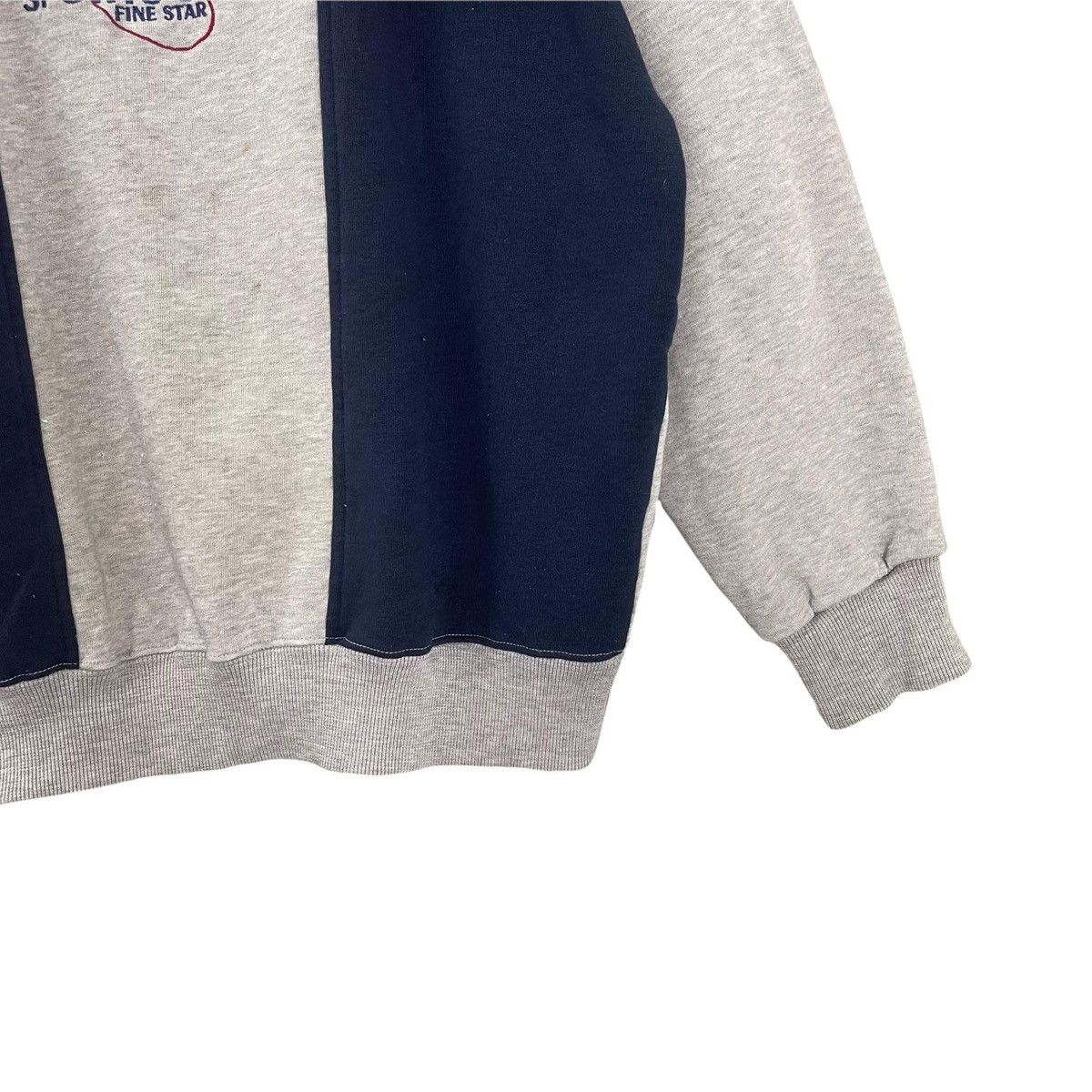 Vintage 90s Vintage Sports Style Fine Star Halfzip Sweatshirt Size M Size US M / EU 48-50 / 2 - 6 Thumbnail