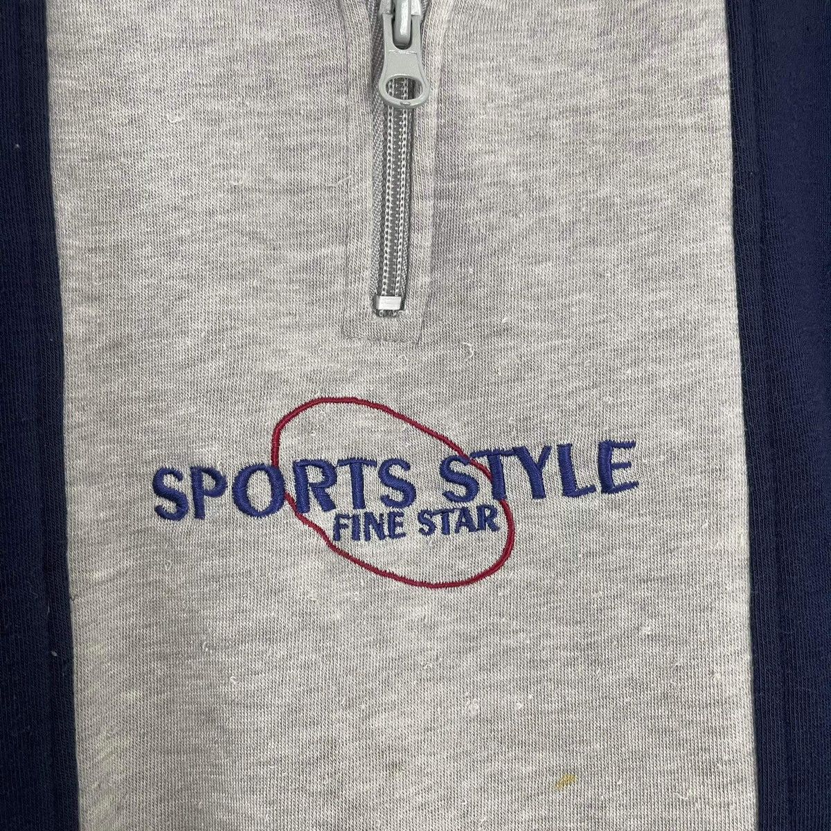 Vintage 90s Vintage Sports Style Fine Star Halfzip Sweatshirt Size M Size US M / EU 48-50 / 2 - 5 Thumbnail