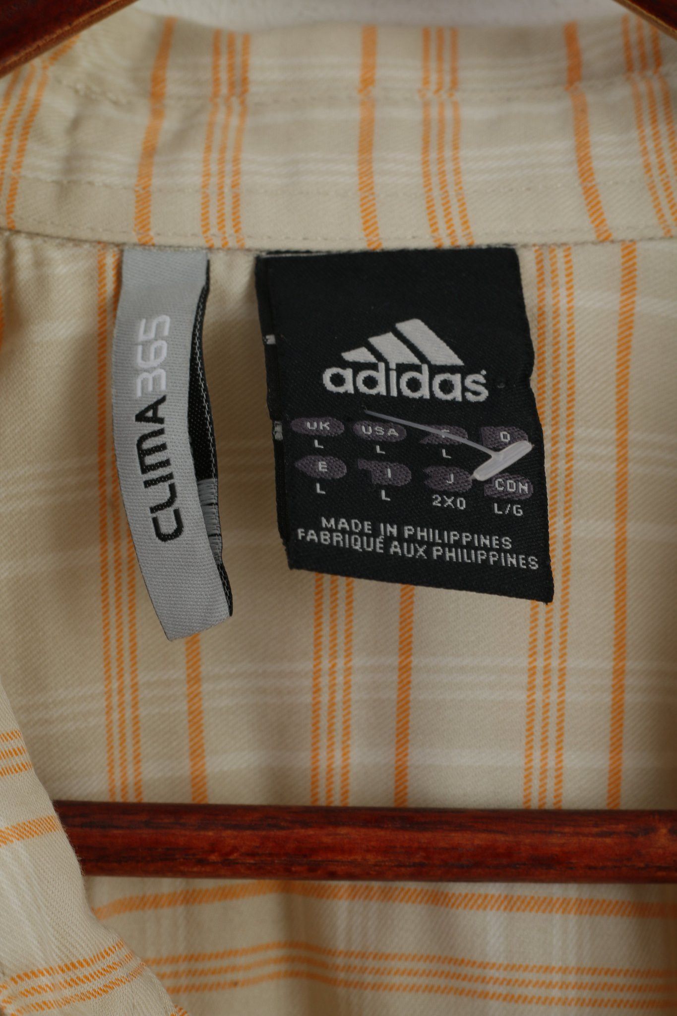 Adidas Adidas Men L Casual Shirt Beige Pockets Trekking 7138 Size US L / EU 52-54 / 3 - 5 Thumbnail