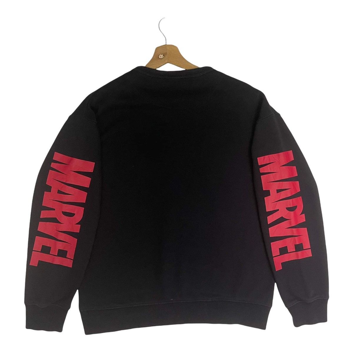 Japanese Brand Marvel Spellout Logo Crewneck Sweatshirt Size M Size US M / EU 48-50 / 2 - 7 Thumbnail