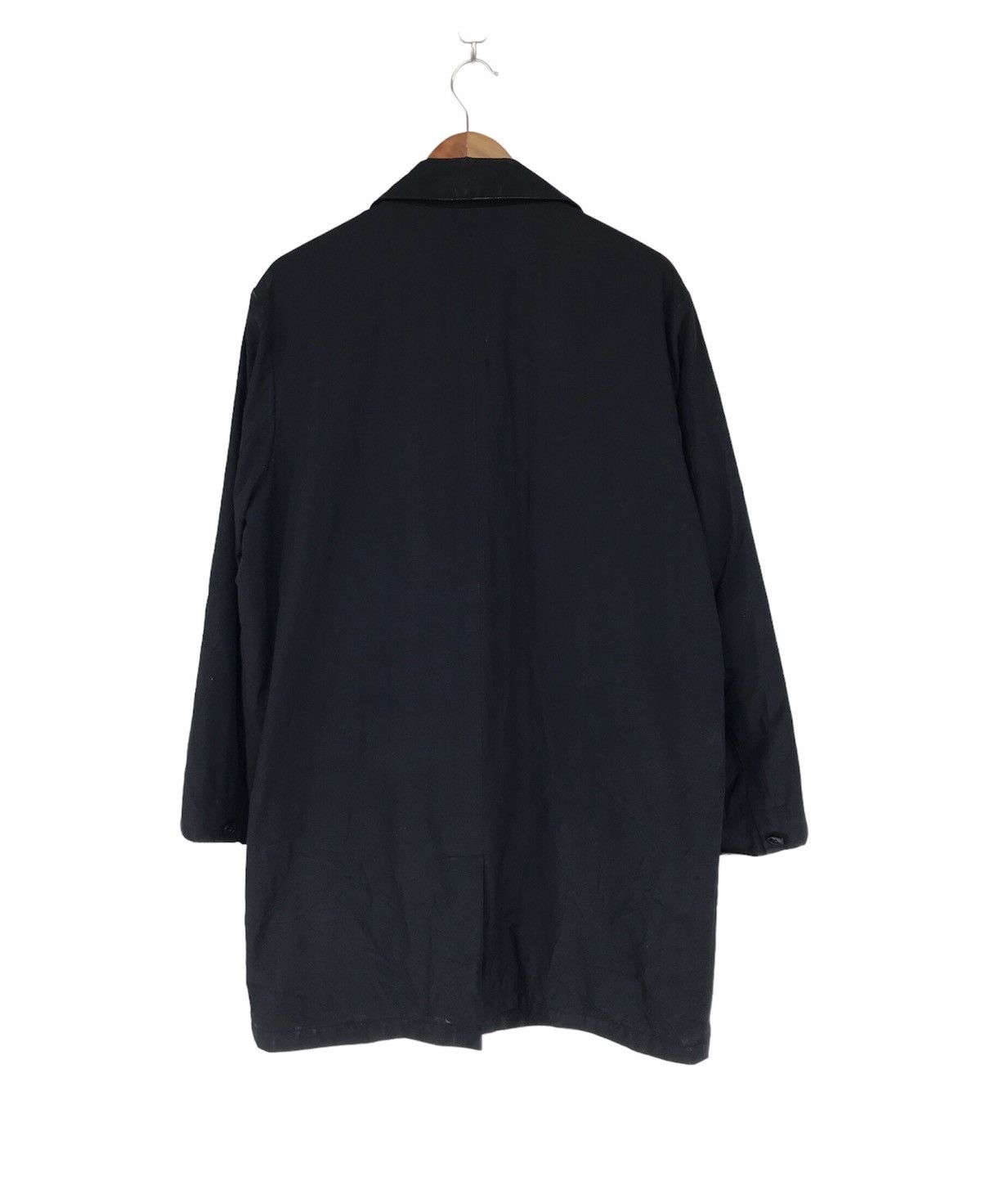 Cole Haan Cole Haan Black Trench Coat Winter Jacket Size US M / EU 48-50 / 2 - 2 Thumbnail