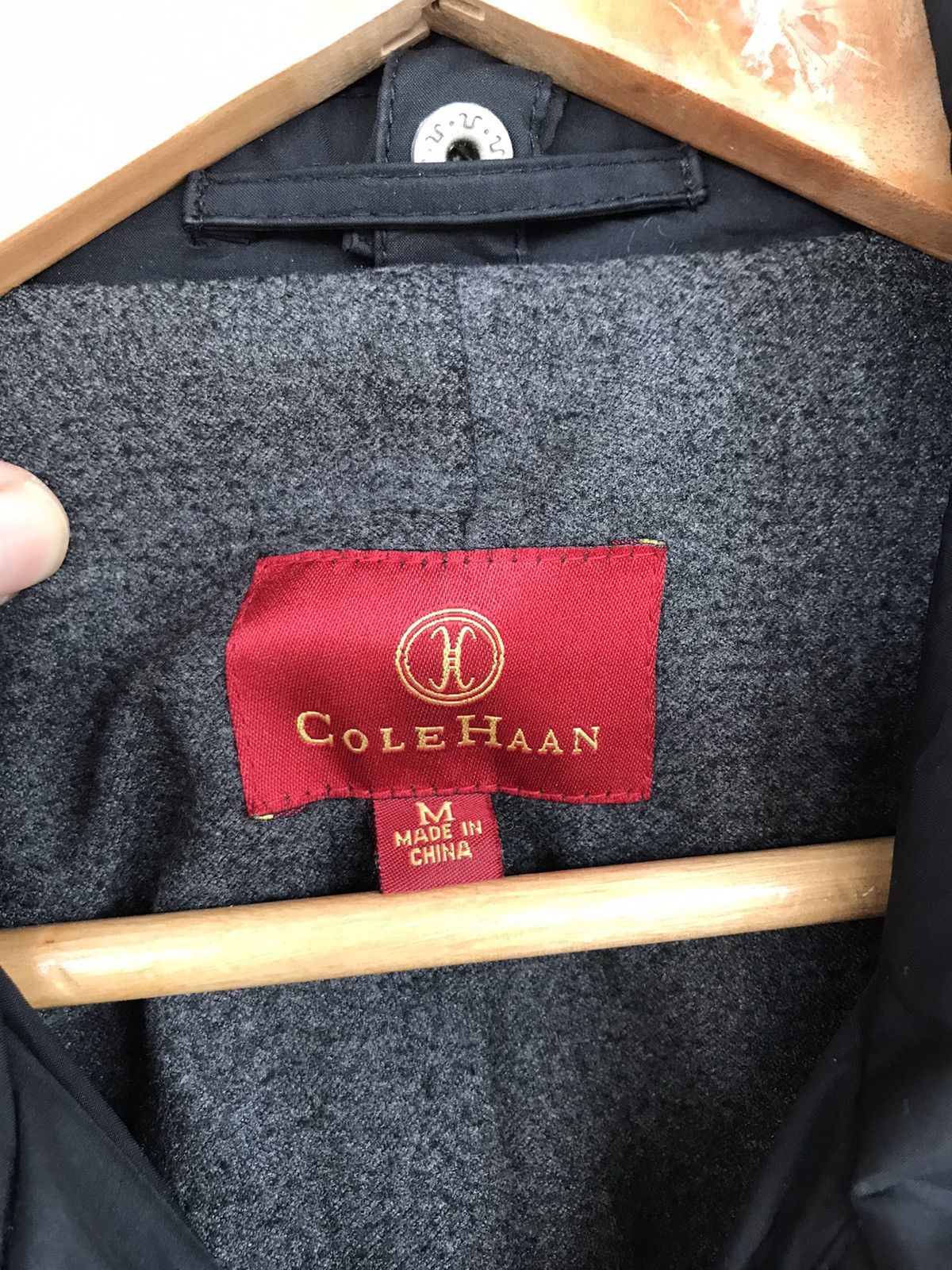 Cole Haan Cole Haan Black Trench Coat Winter Jacket Size US M / EU 48-50 / 2 - 7 Thumbnail