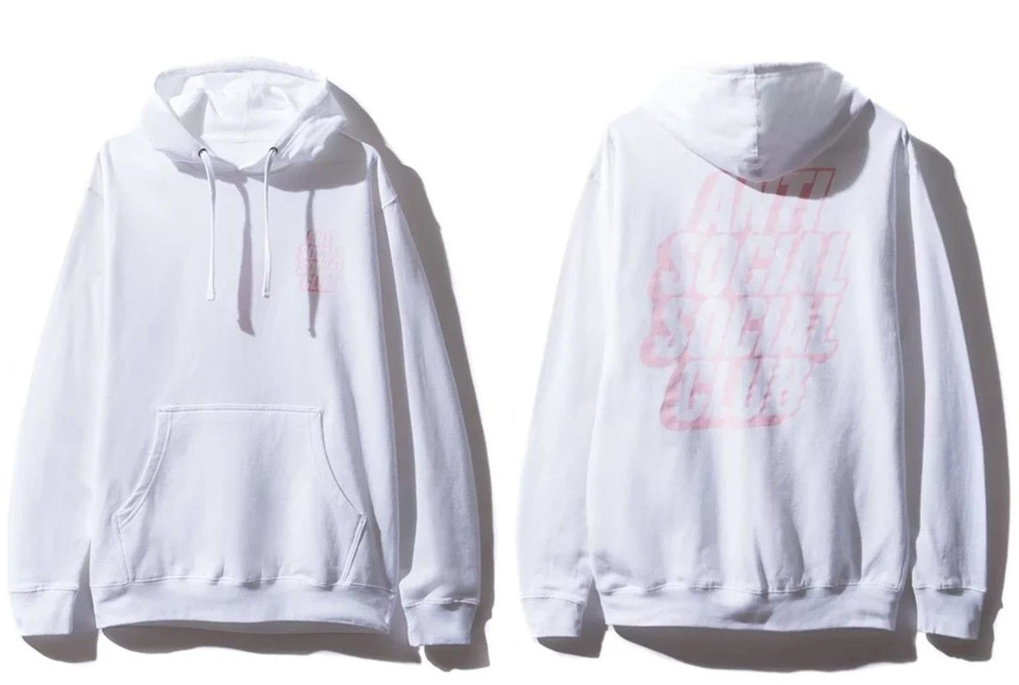 Anti Social Social Club DS Pink Blocked ASSC White Hoodie BAPE KITH FTP OOTD MagOC Size US XL / EU 56 / 4 - 2 Thumbnail