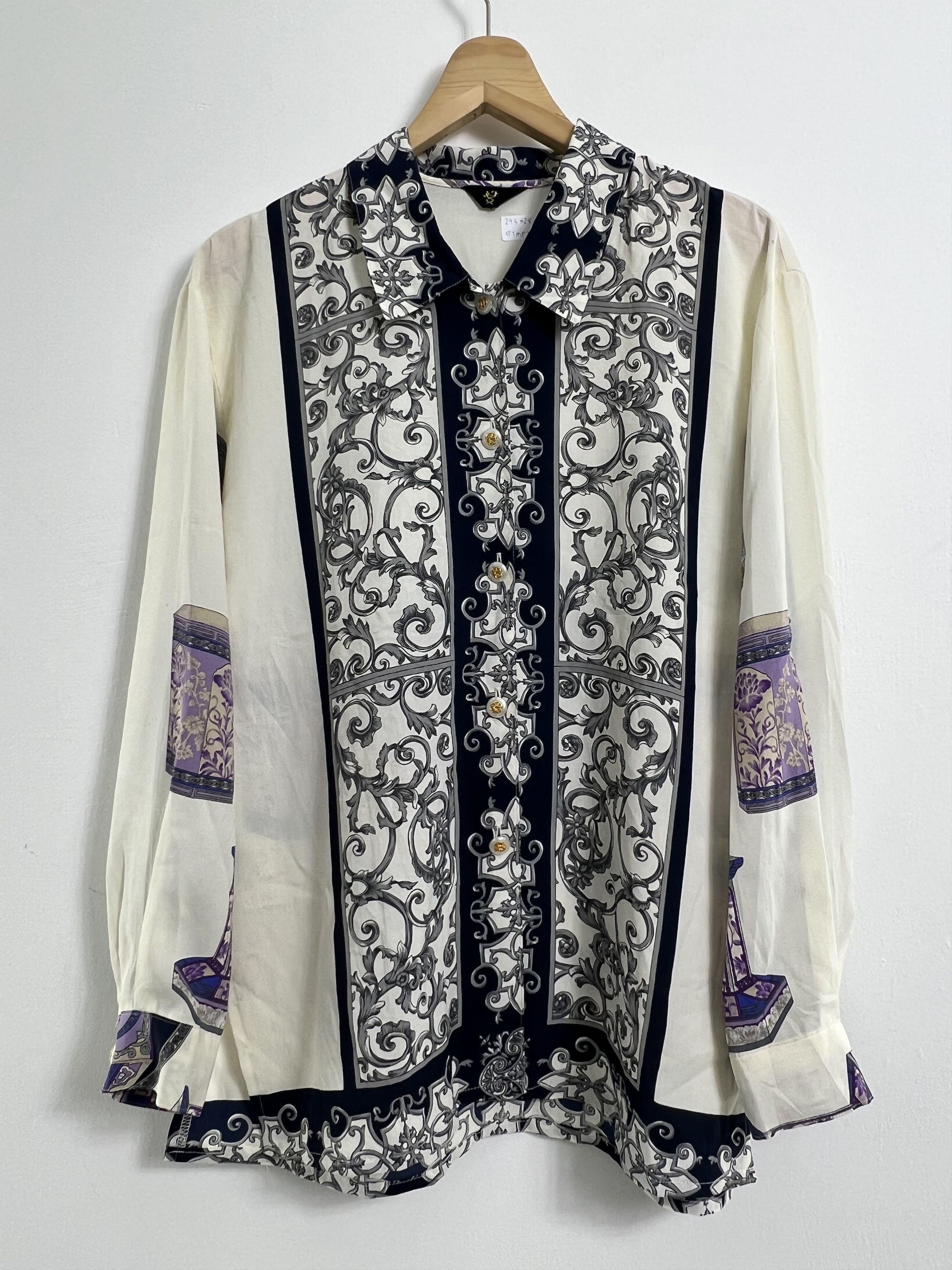 Japanese Brand Vintage baroque long sleeve shirt button up GTMPT139 Size US M / EU 48-50 / 2 - 1 Thumbnail