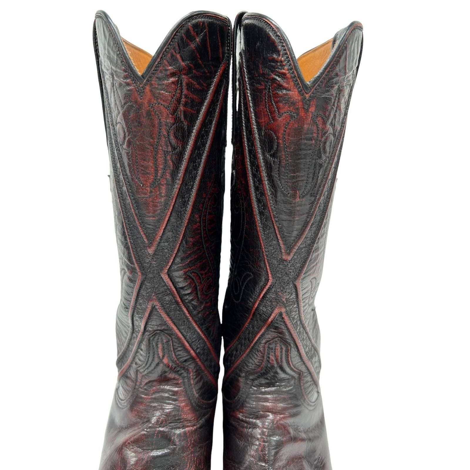 Lucchese Lucchese Vintage Woman’s Cowgirl Boots Size 8B 1L225 Cherry Size US 8 / IT 38 - 2 Thumbnail