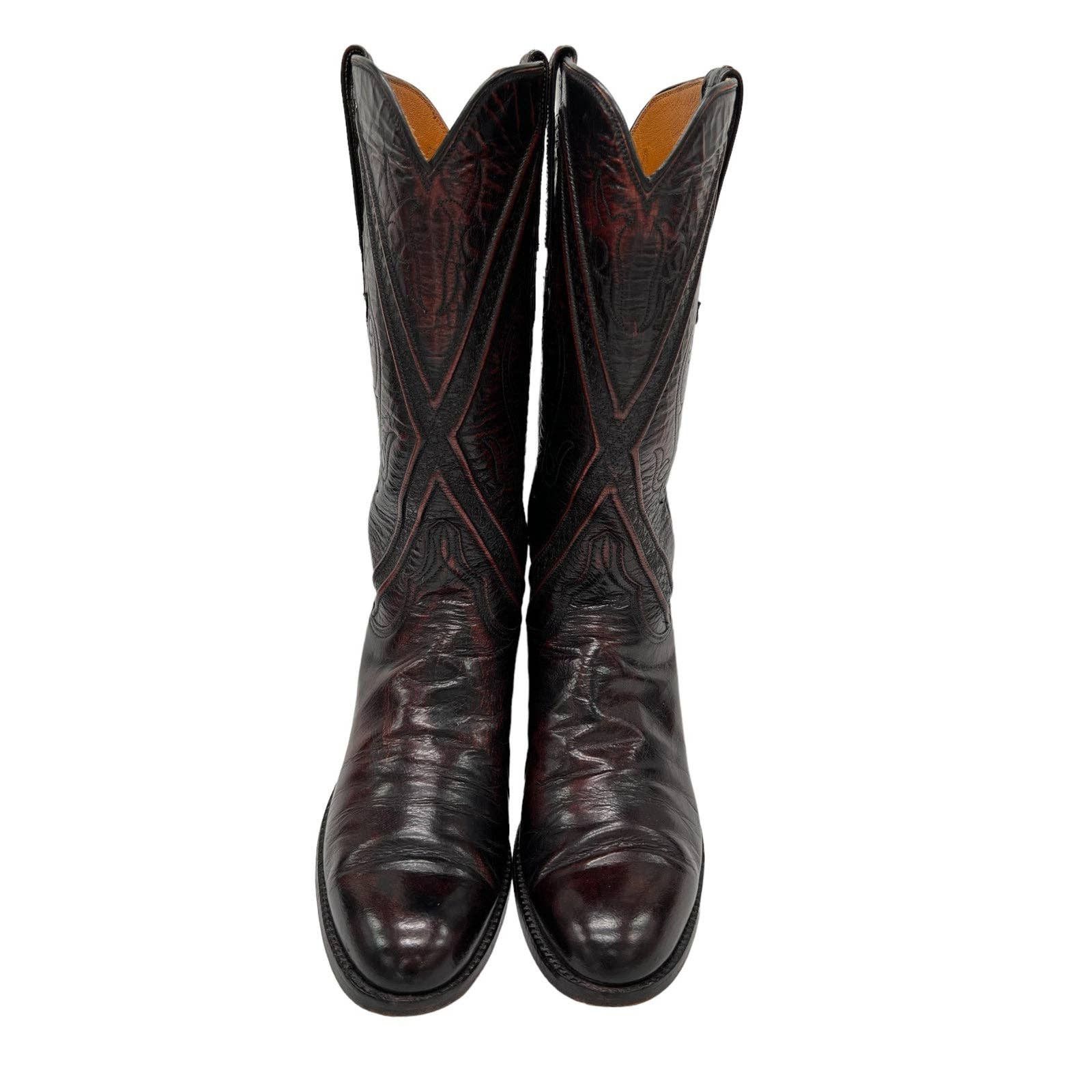 Lucchese Lucchese Vintage Woman’s Cowgirl Boots Size 8B 1L225 Cherry Size US 8 / IT 38 - 1 Thumbnail