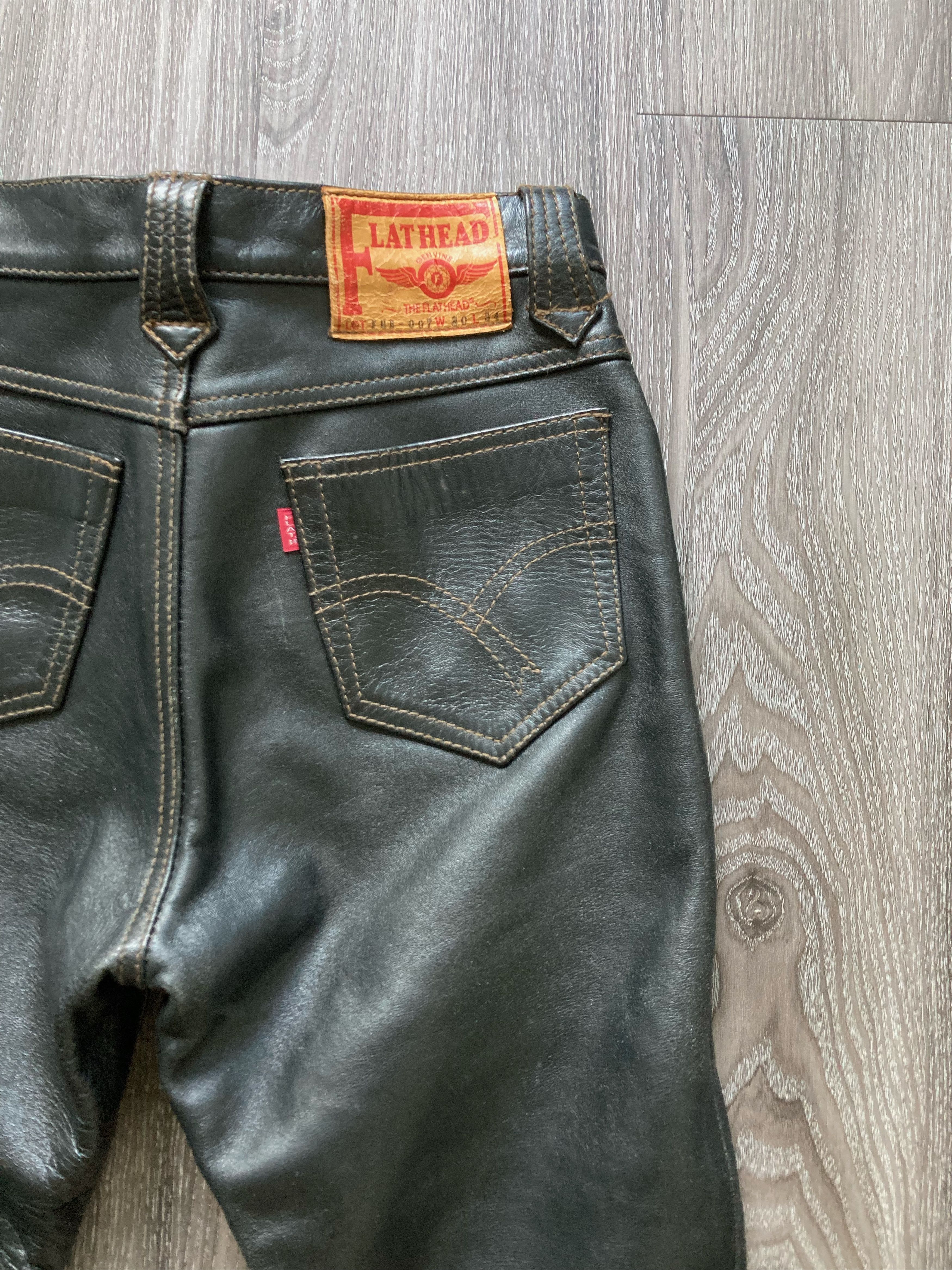 The Flat Head The Flat Head Horse Leather Bootcut Pants Size US 28 / EU 44 - 4 Thumbnail