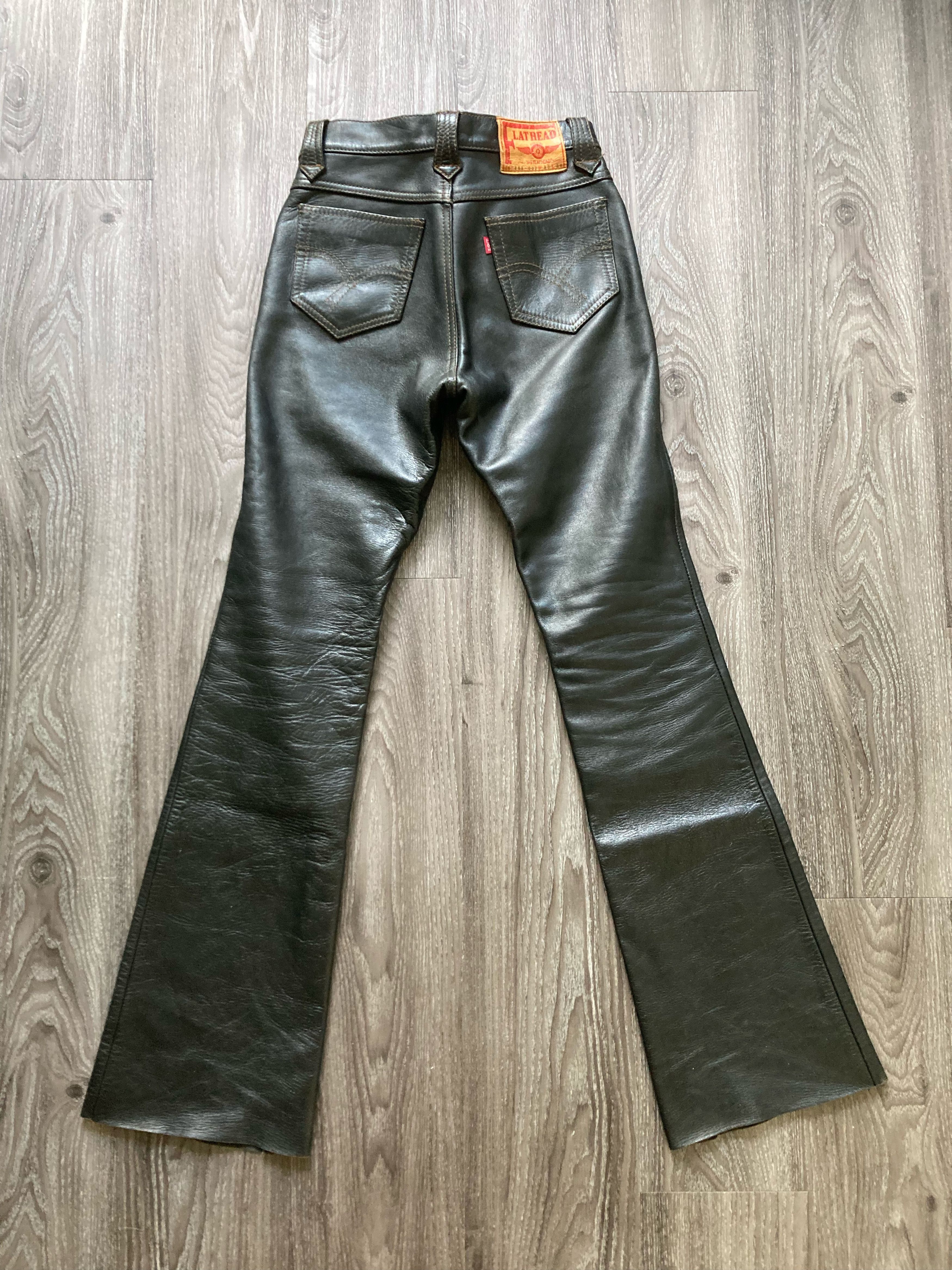 The Flat Head The Flat Head Horse Leather Bootcut Pants Size US 28 / EU 44 - 2 Thumbnail