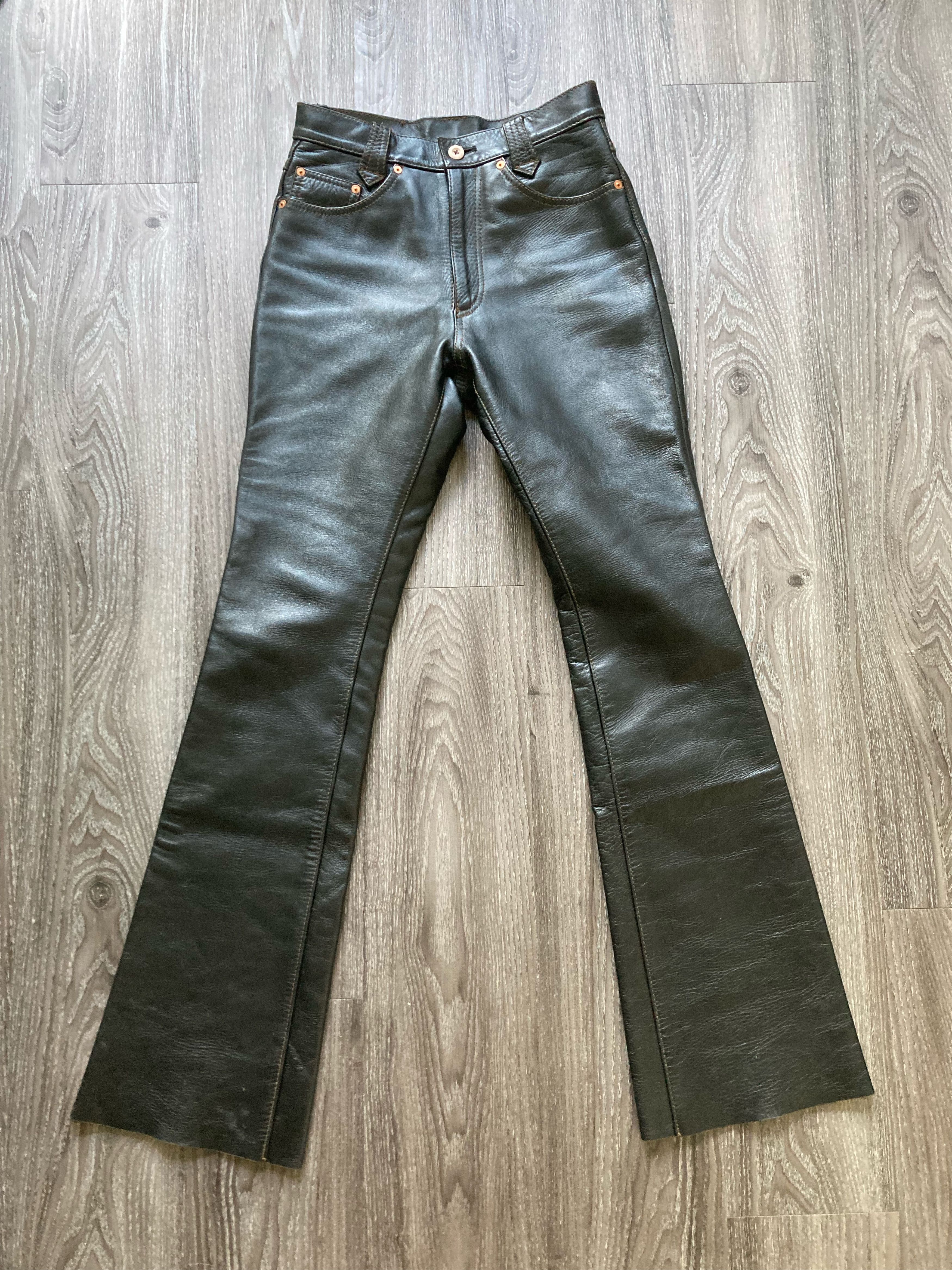 The Flat Head The Flat Head Horse Leather Bootcut Pants Size US 28 / EU 44 - 1 Thumbnail