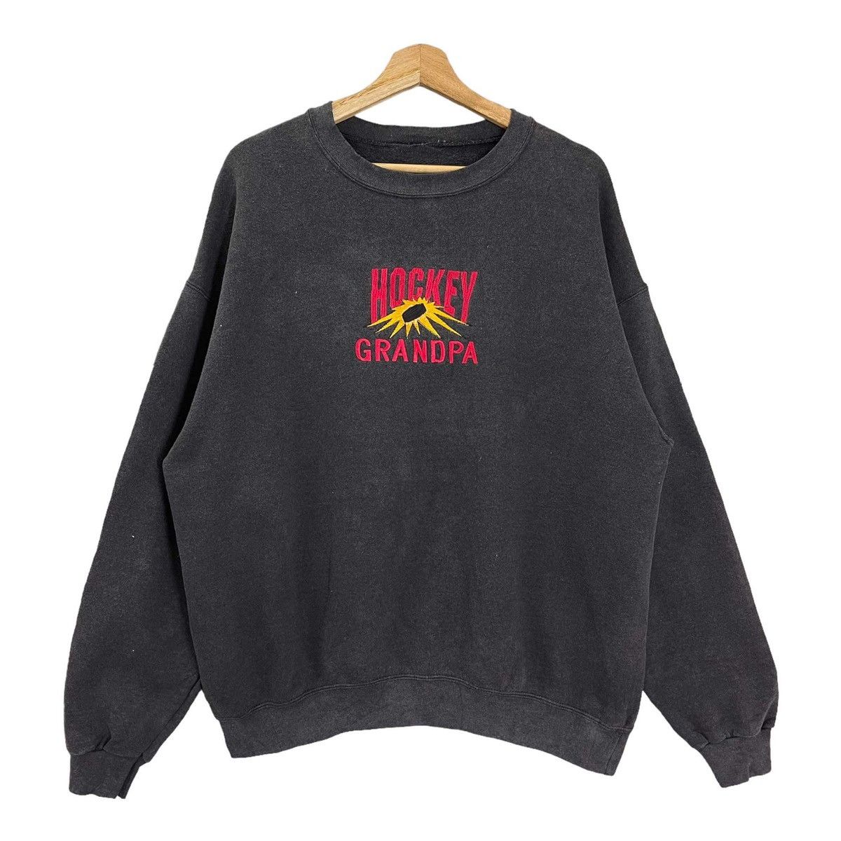 NHL Vintage 90s Hockey Grandpa Crewneck Sweatshirt Size L Size US L / EU 52-54 / 3 - 1 Thumbnail