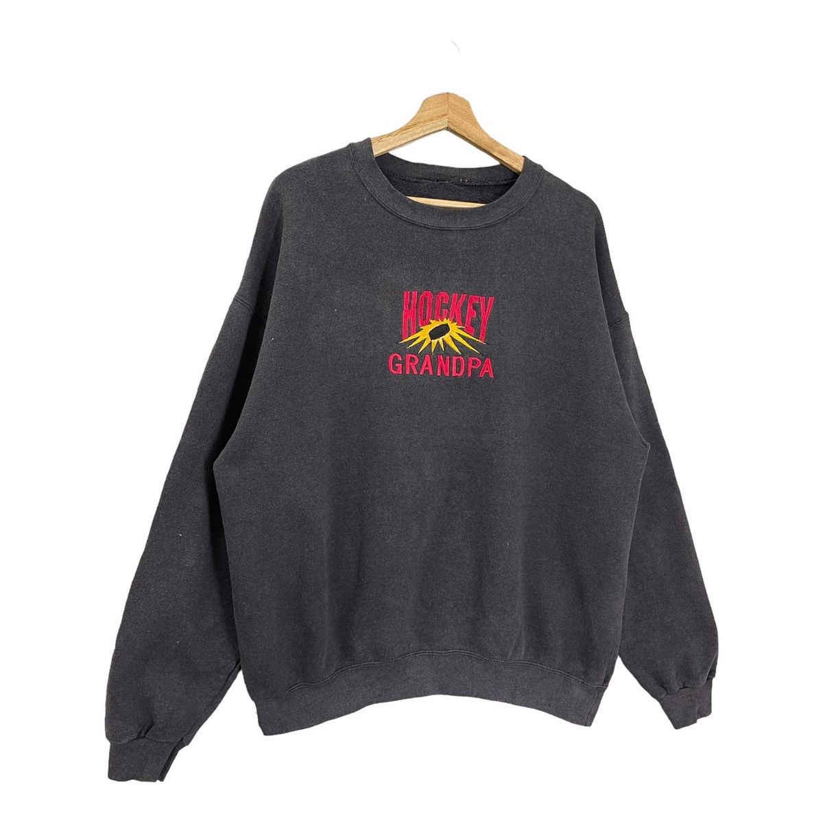 NHL Vintage 90s Hockey Grandpa Crewneck Sweatshirt Size L Size US L / EU 52-54 / 3 - 2 Thumbnail