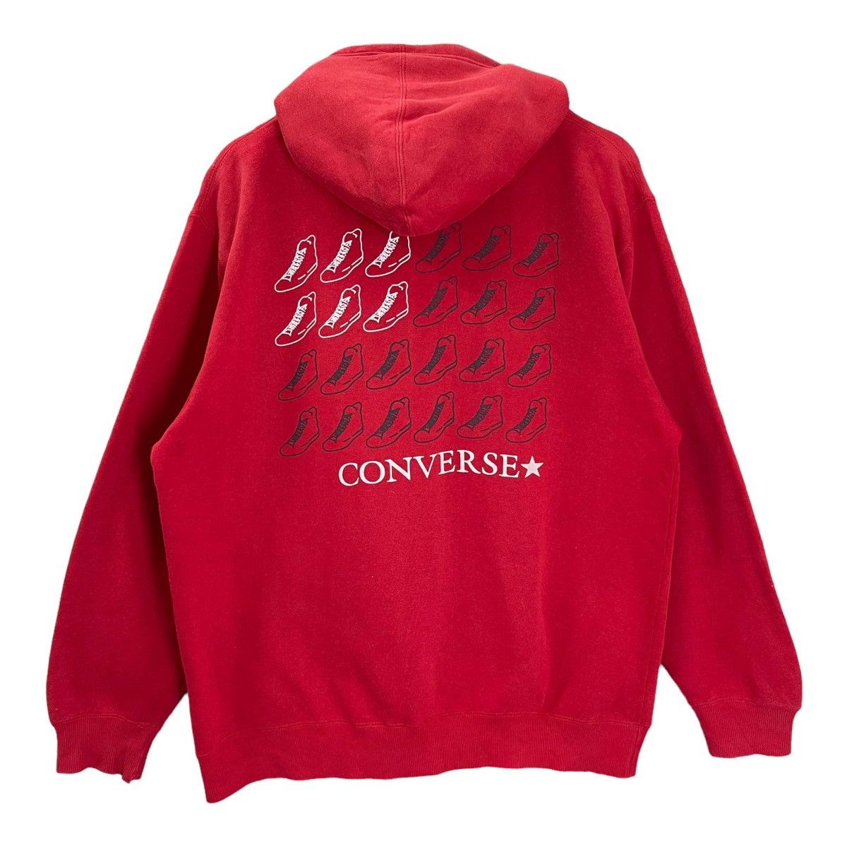 Converse Vintage Converse Big Logo Zipper Hoodiee Size L Size US L / EU 52-54 / 3 - 2 Thumbnail