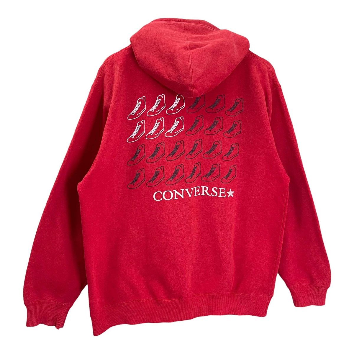 Converse Vintage Converse Big Logo Zipper Hoodiee Size L Size US L / EU 52-54 / 3 - 3 Thumbnail