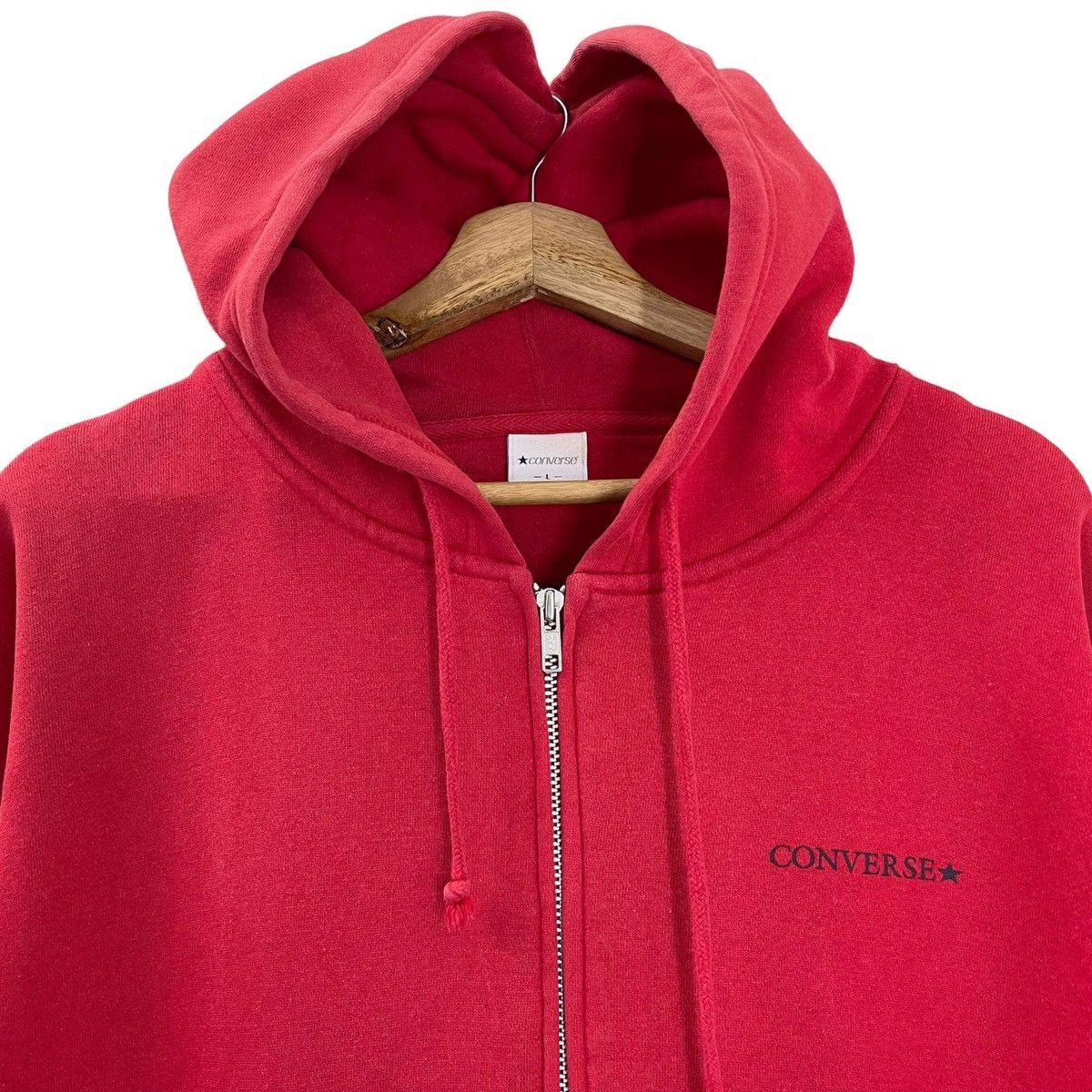 Converse Vintage Converse Big Logo Zipper Hoodiee Size L Size US L / EU 52-54 / 3 - 6 Thumbnail