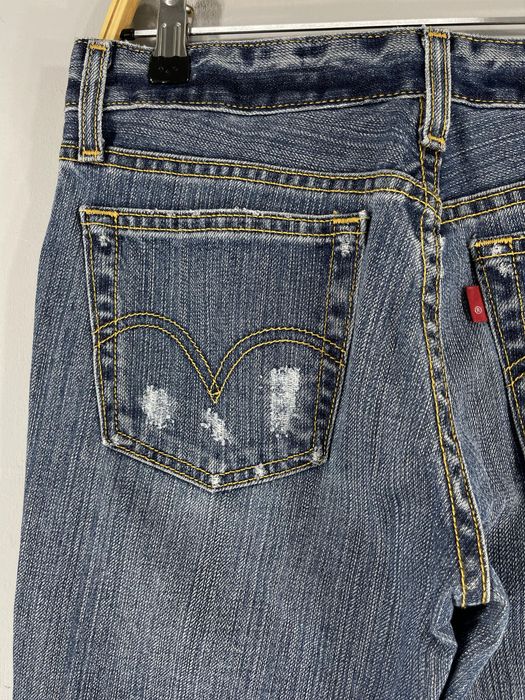 Levi's W31 L32 Vintage Levis Distressed Custom Ripped Bootcut Jeans ...