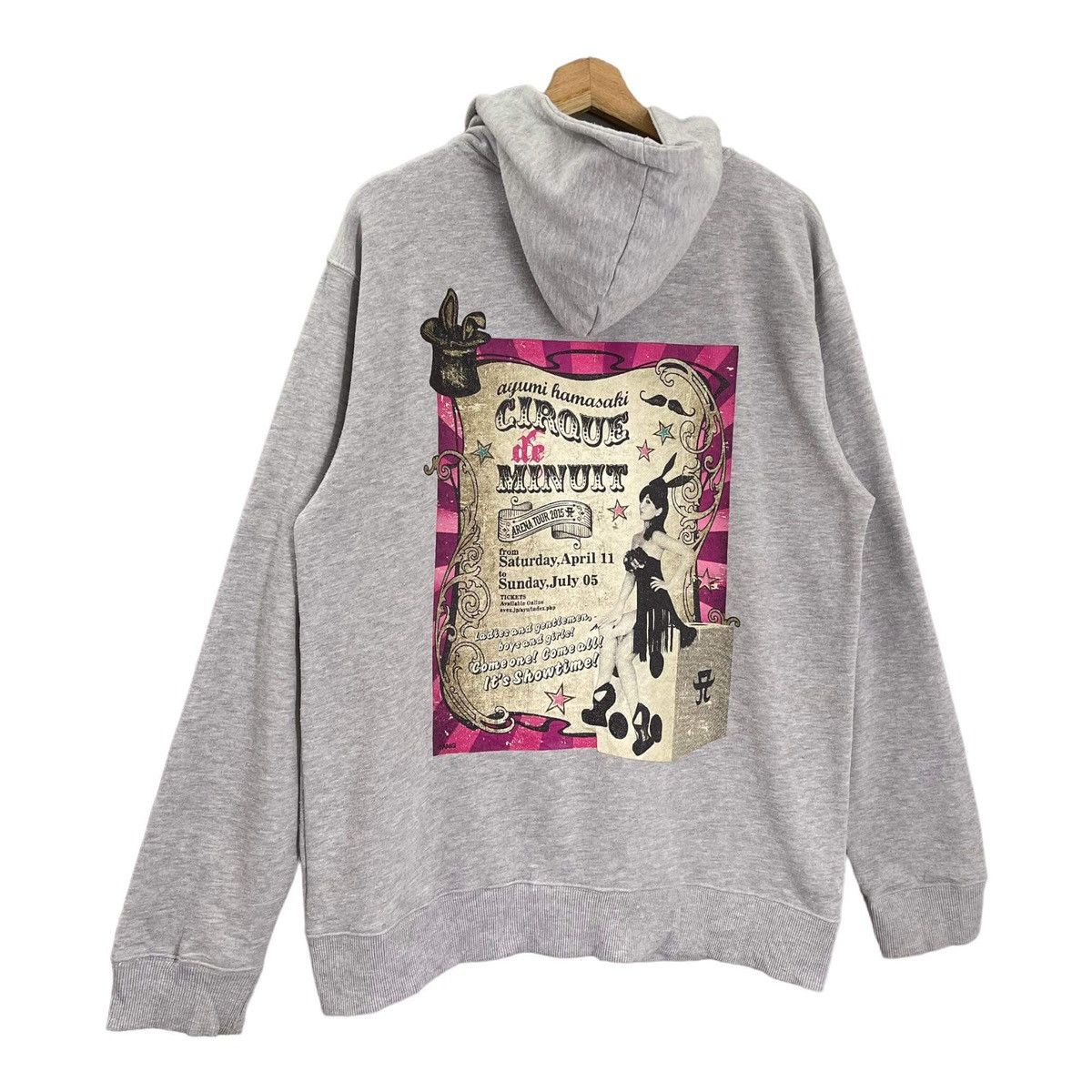 Japanese Brand Ayumi Hamasaki Cirque Minuit Big Logo Zipper Hoodies Size M Size US M / EU 48-50 / 2 - 2 Thumbnail