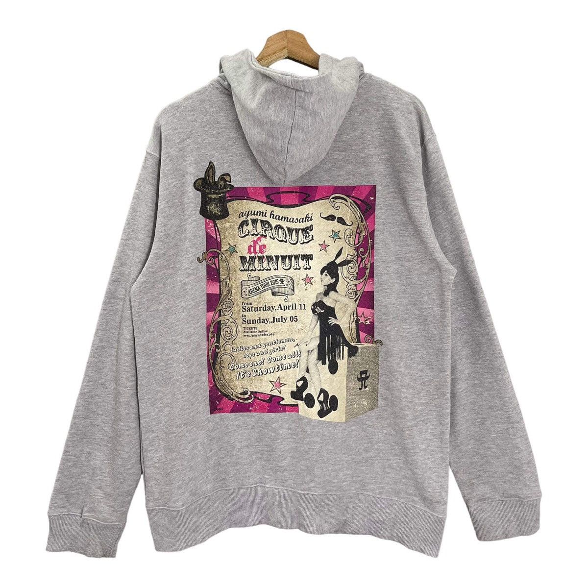 Japanese Brand Ayumi Hamasaki Cirque Minuit Big Logo Zipper Hoodies Size M Size US M / EU 48-50 / 2 - 1 Thumbnail