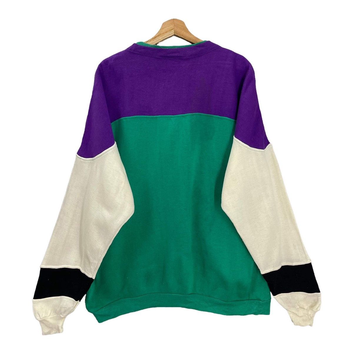 Designer × Vintage Vintage Trend Basics Colour Block Plain Crewneck Size L Size US L / EU 52-54 / 3 - 5 Thumbnail